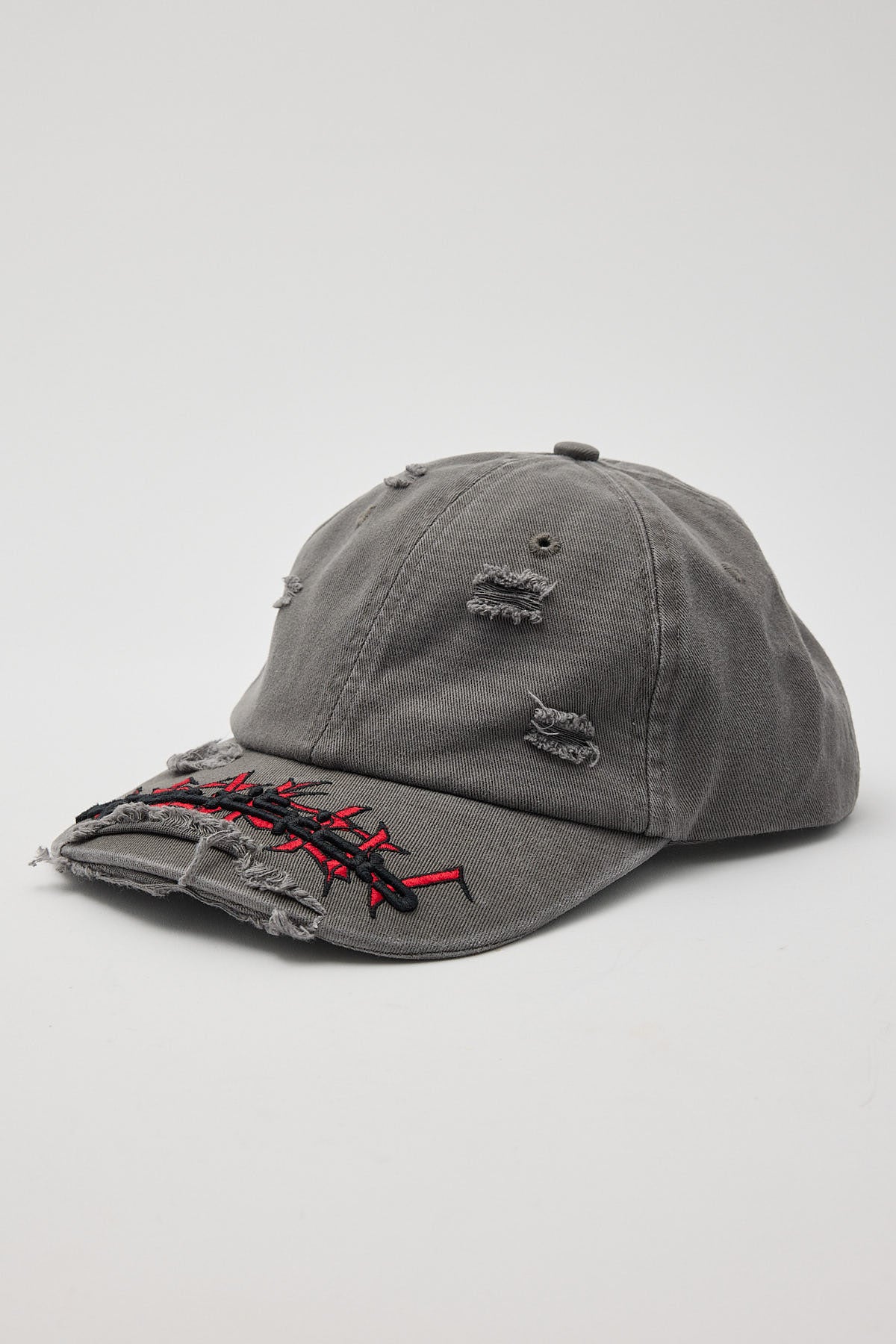 Neovision Fade Distressed Dad Cap Washed Grey