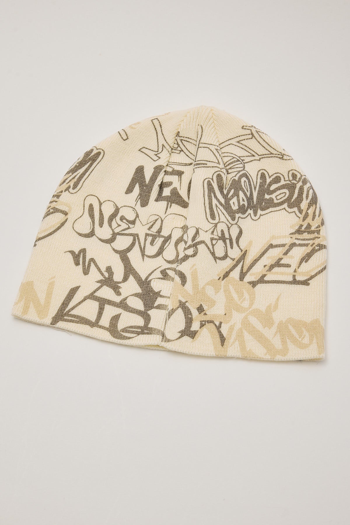 Neovision Reverse Skull Cap Beanie Off White