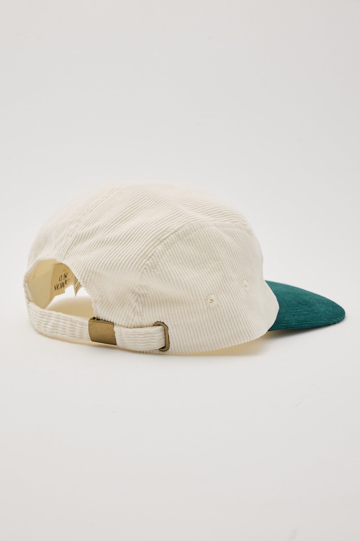 Common Need Vinyl Two Tone Cord 5 Panel Cap Off White/Teal