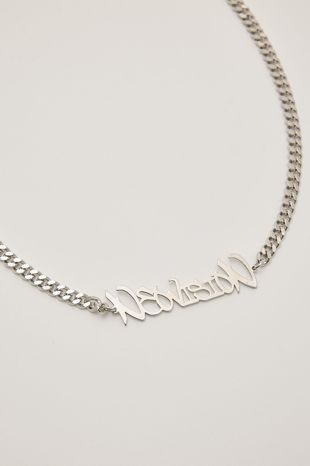 Neovision Graffiti Curb Necklace Silver