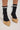 Token Pointelle Contrast Ribbon Sock Black and Cream