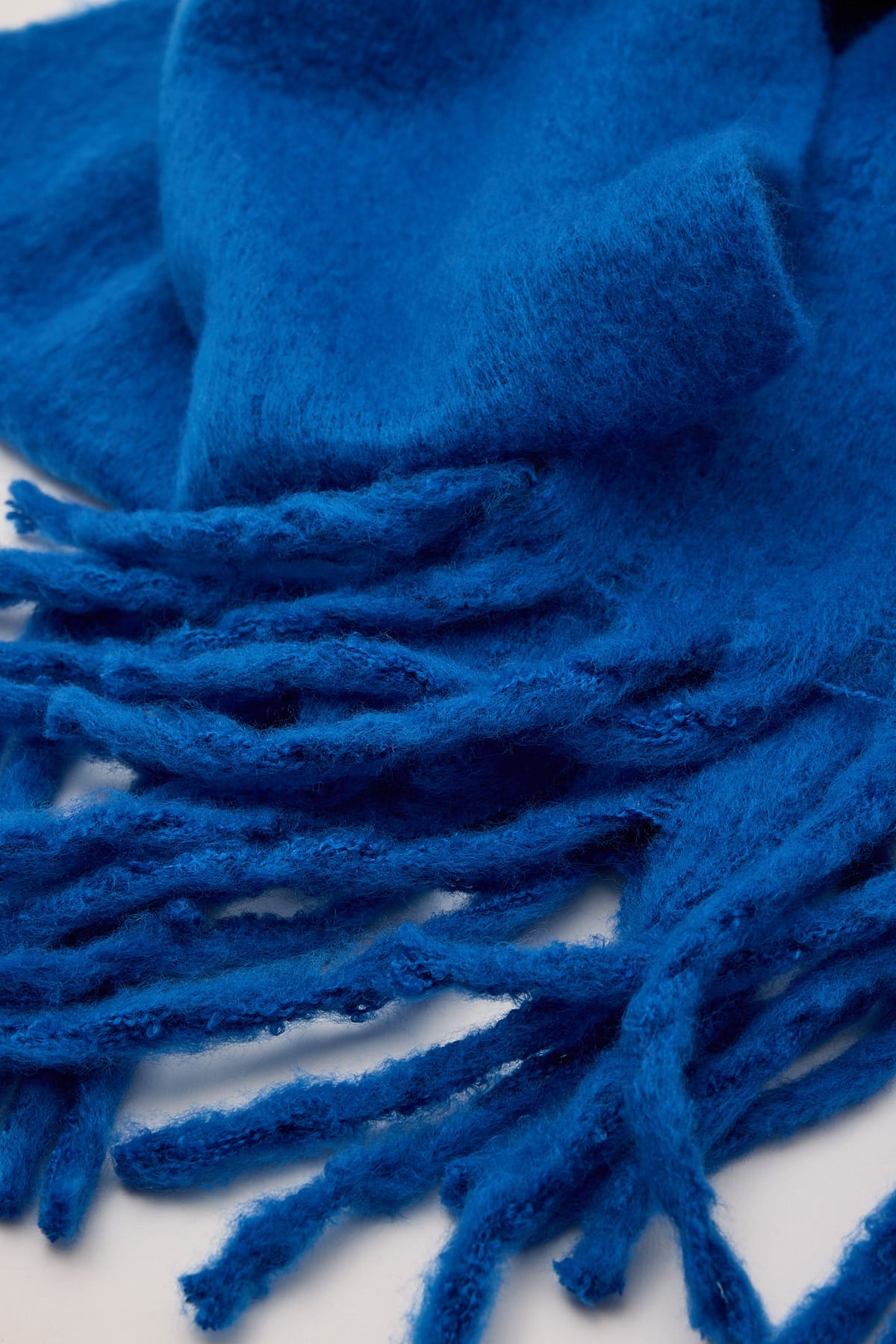 Perfect Stranger Plush Oversized Knit Scarf Cobalt