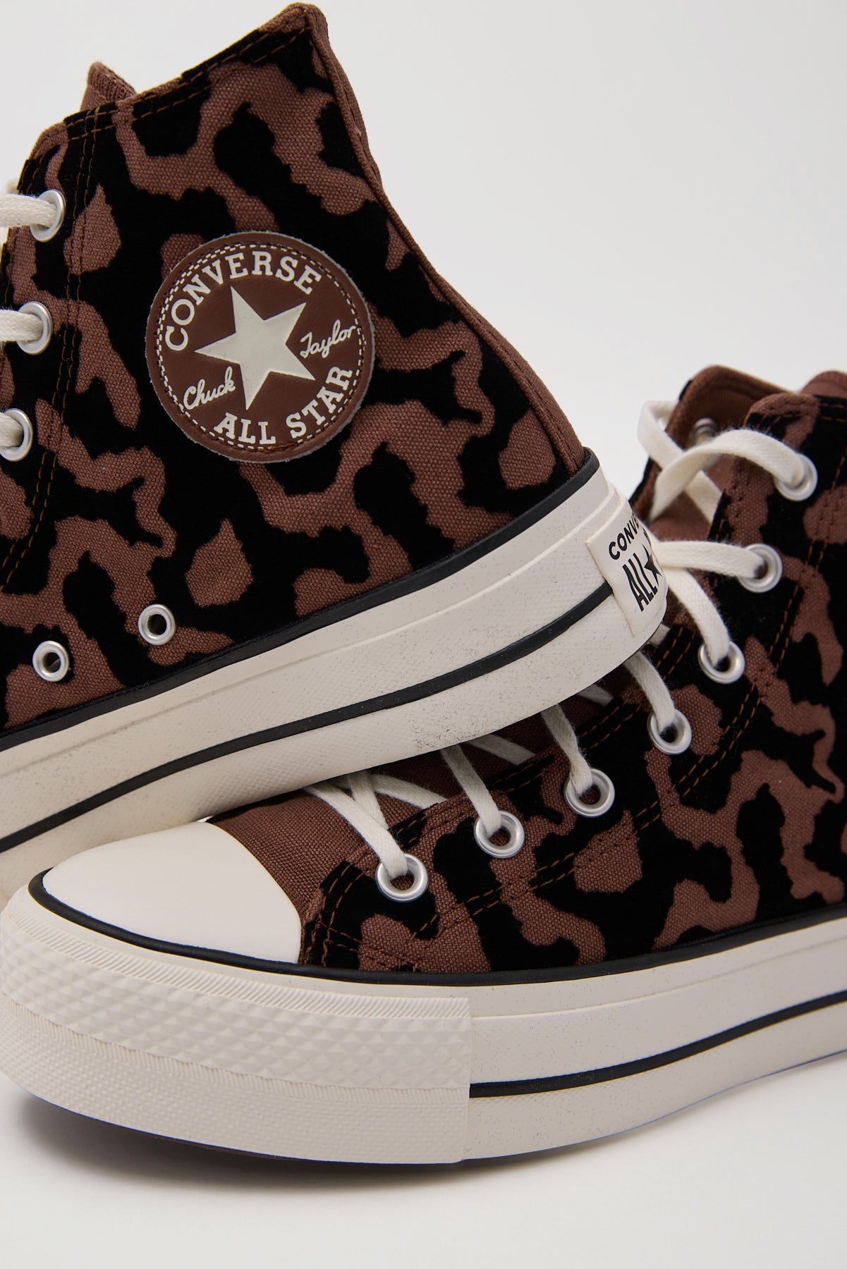 Converse All Star Lift Platform Sneaker Leopard Remix