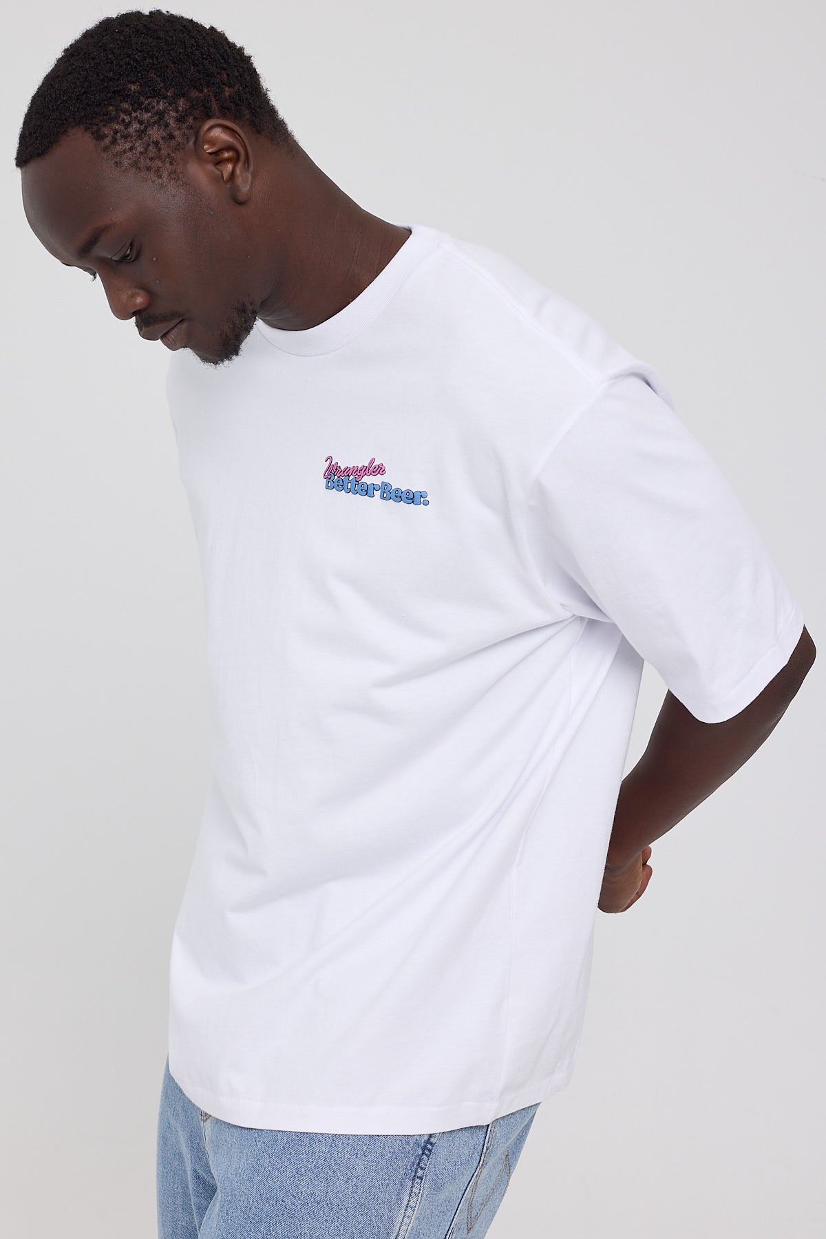 Wrangler Crazy Eights Slacker Tee White White