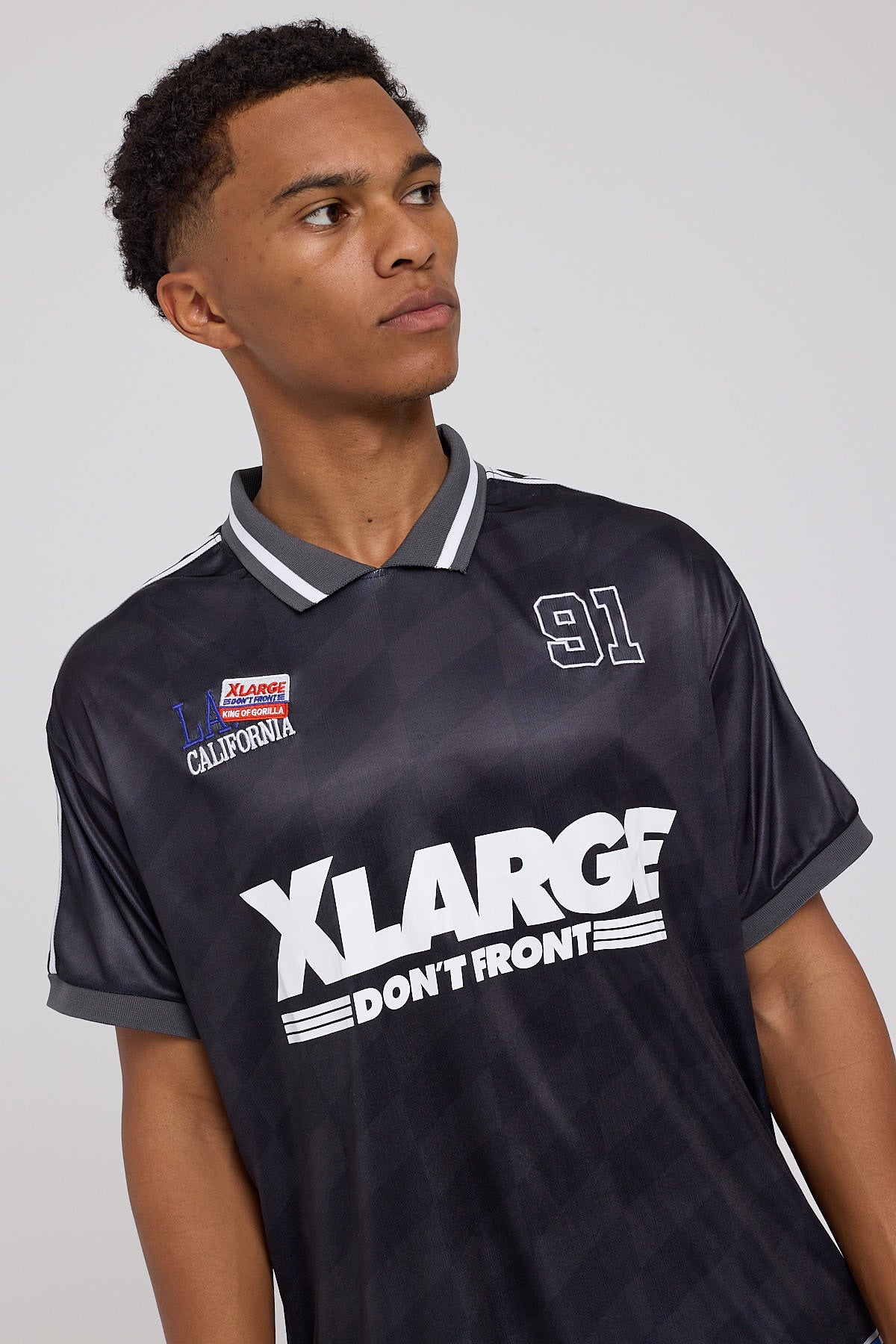 Xlarge Football SS Tee Black