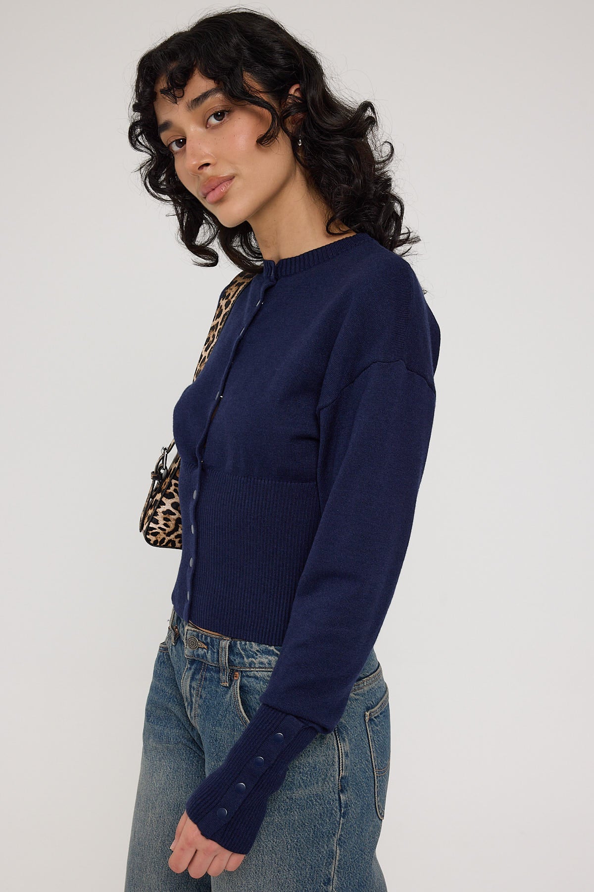 Lioness Head In The Clouds Cardigan Navy