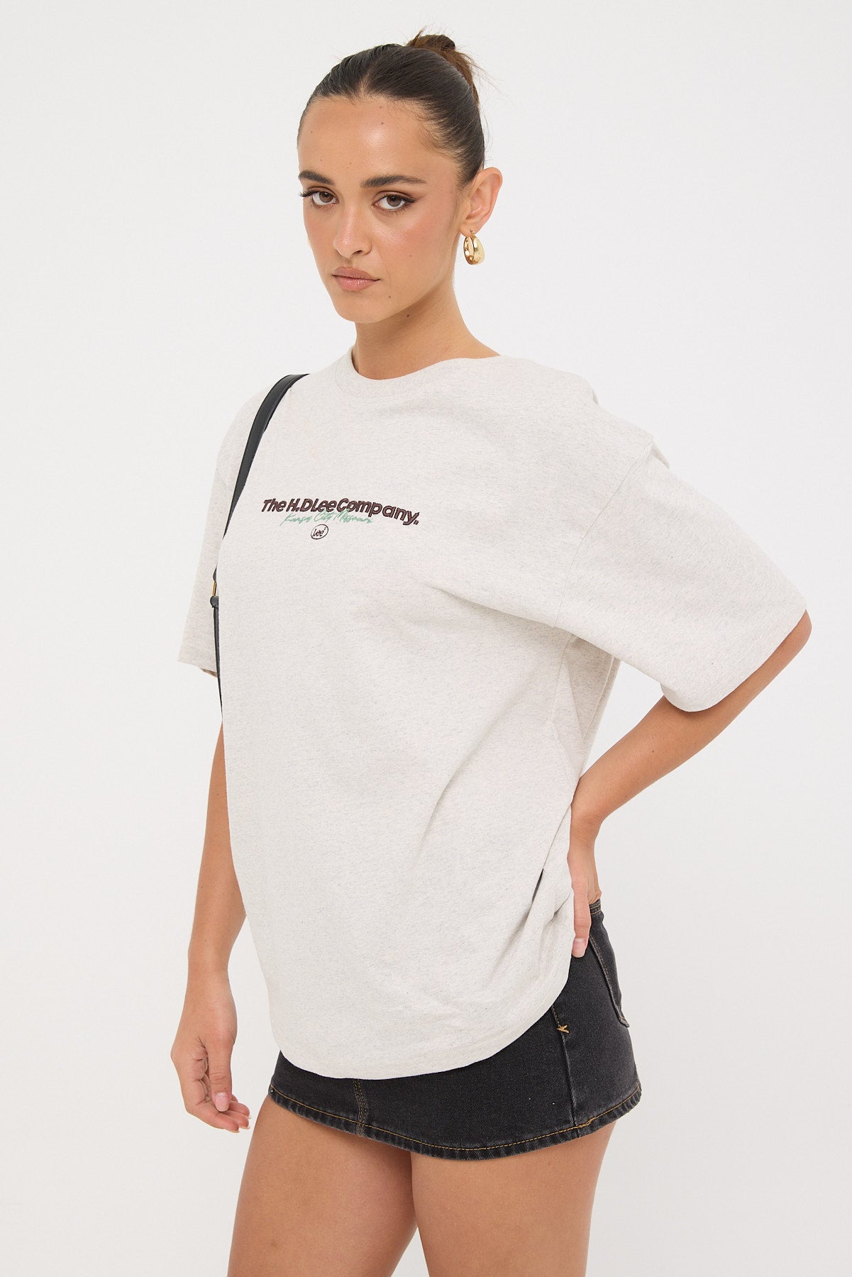 Lee H.D. Lee Baggy Tee Grey Marle