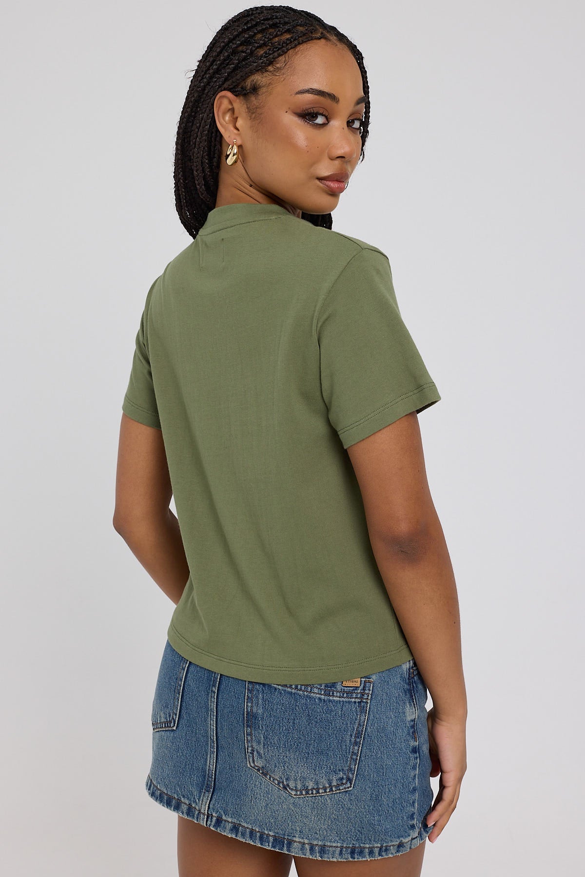 Wrangler Thirsty Shrunken Tee Moss