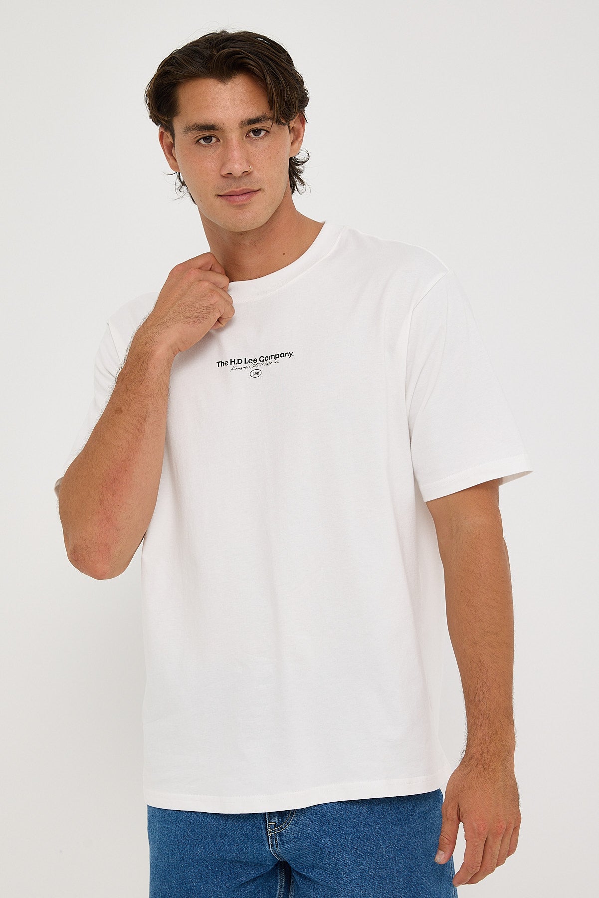 Lee HD Lee Co Baggy Tee Vintage White