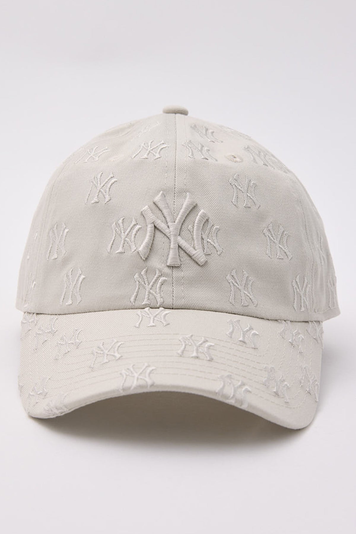 New Era Casual Classic Tonal Monogram Cap NY Yankees Vintage Stone