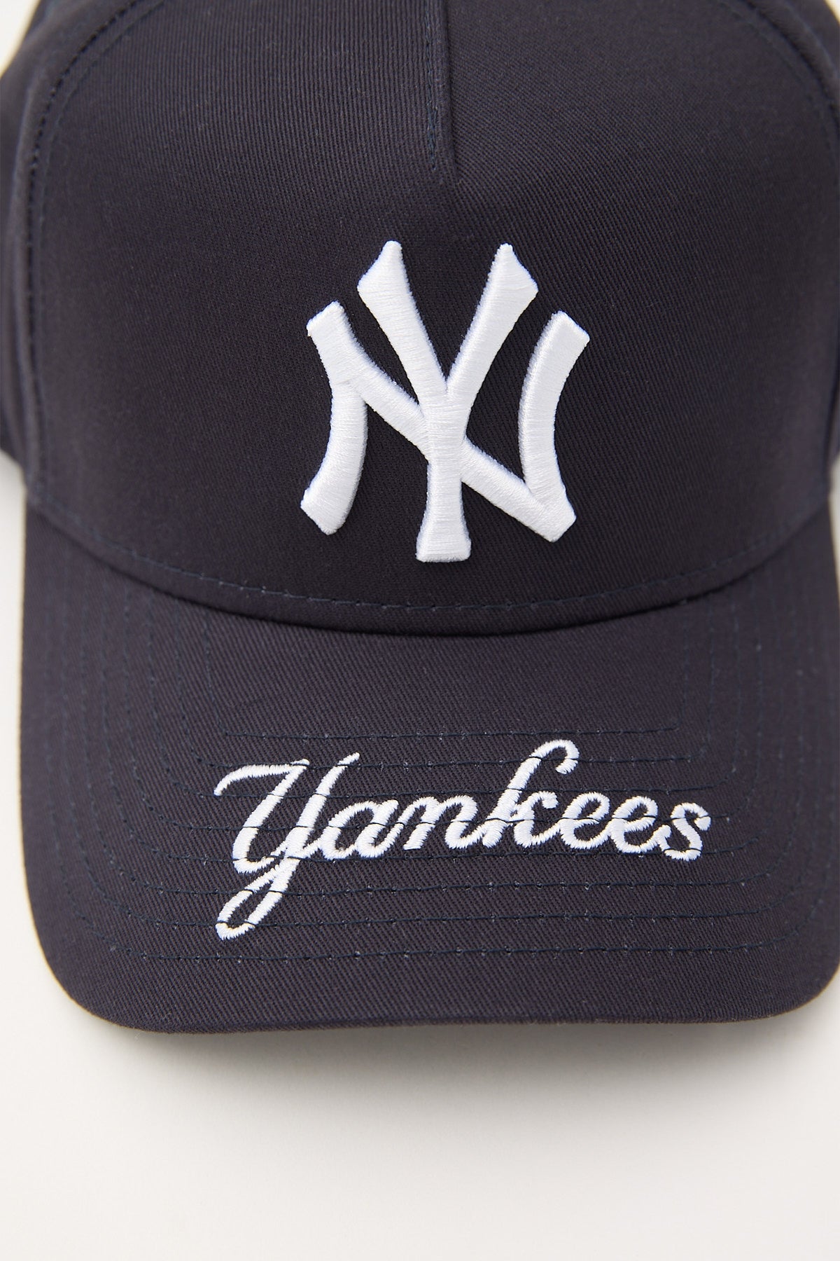 New Era 9Forty A-Frame Team Visor Hat NY Yankees Navy OTC