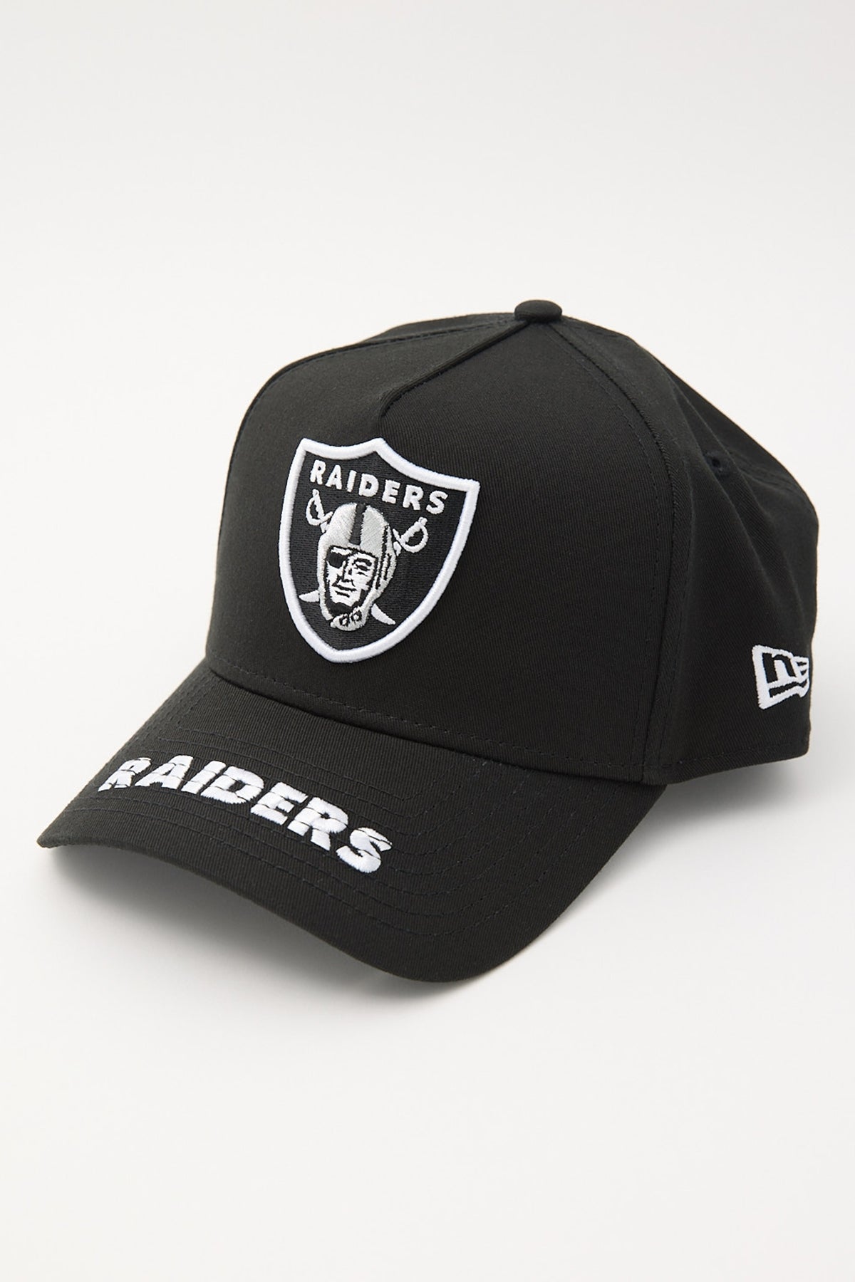 New Era 9Forty A-Frame Team Visor Hat Raiders Black/White OTC