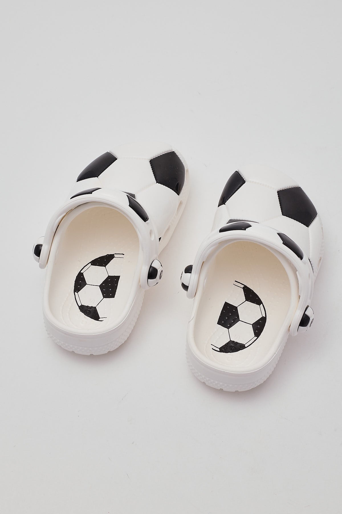 Crocs I Am Soccerball Clog Toddler White Black