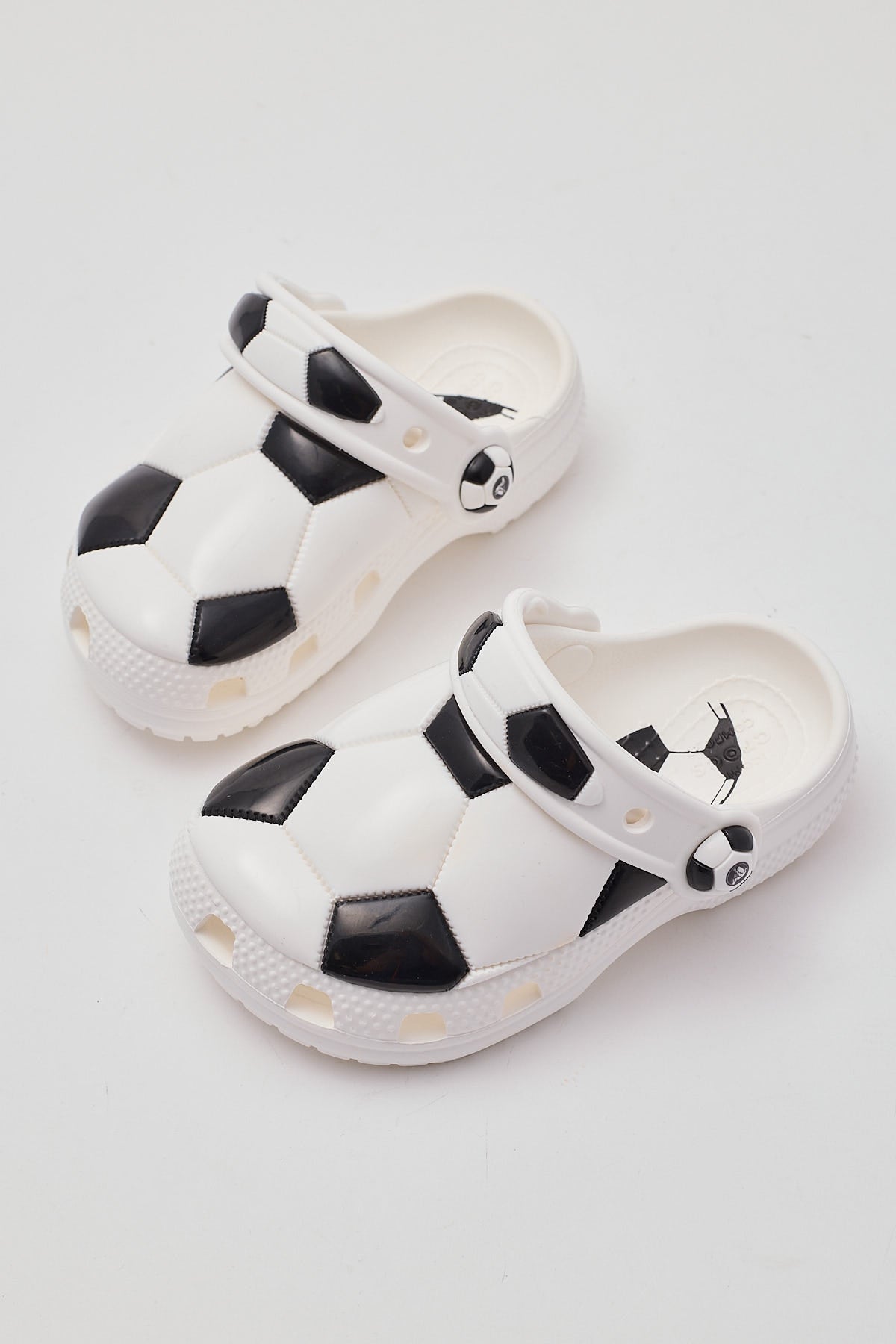 Crocs I Am Soccerball Clog Toddler White Black