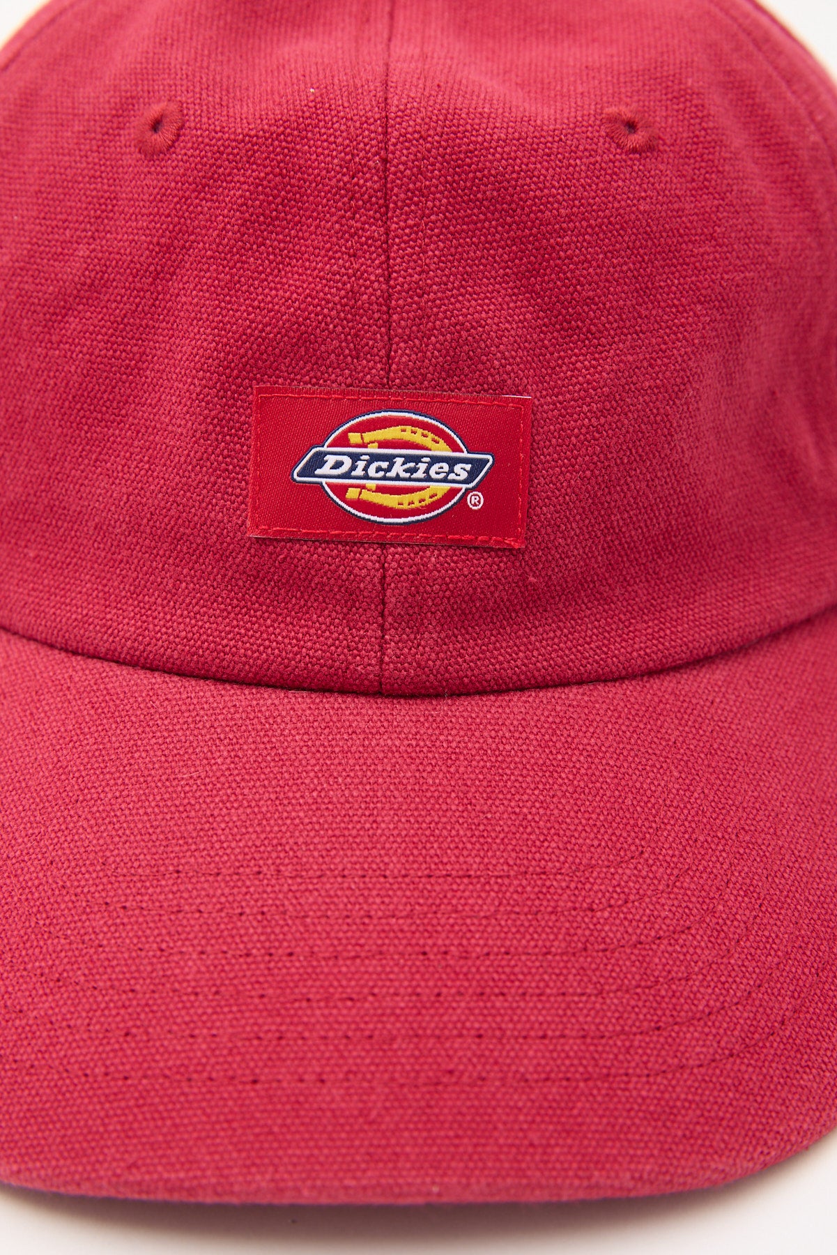 Dickies Women's Fit Classic Label Canvas Cap Washed Red