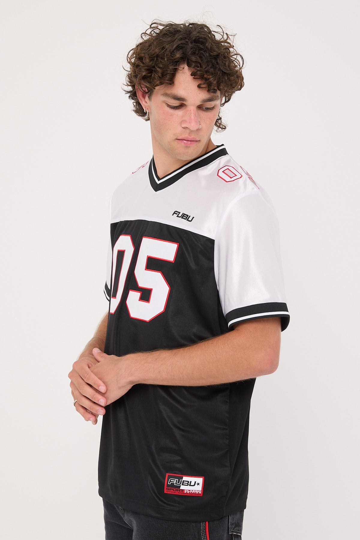 Fubu Corporate Football Jersey Black/White/Red