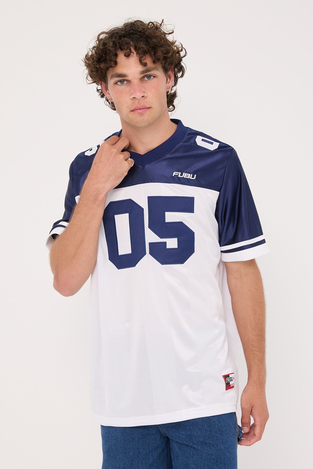 Fubu Fbnumber03 Football Tricot White/Navy