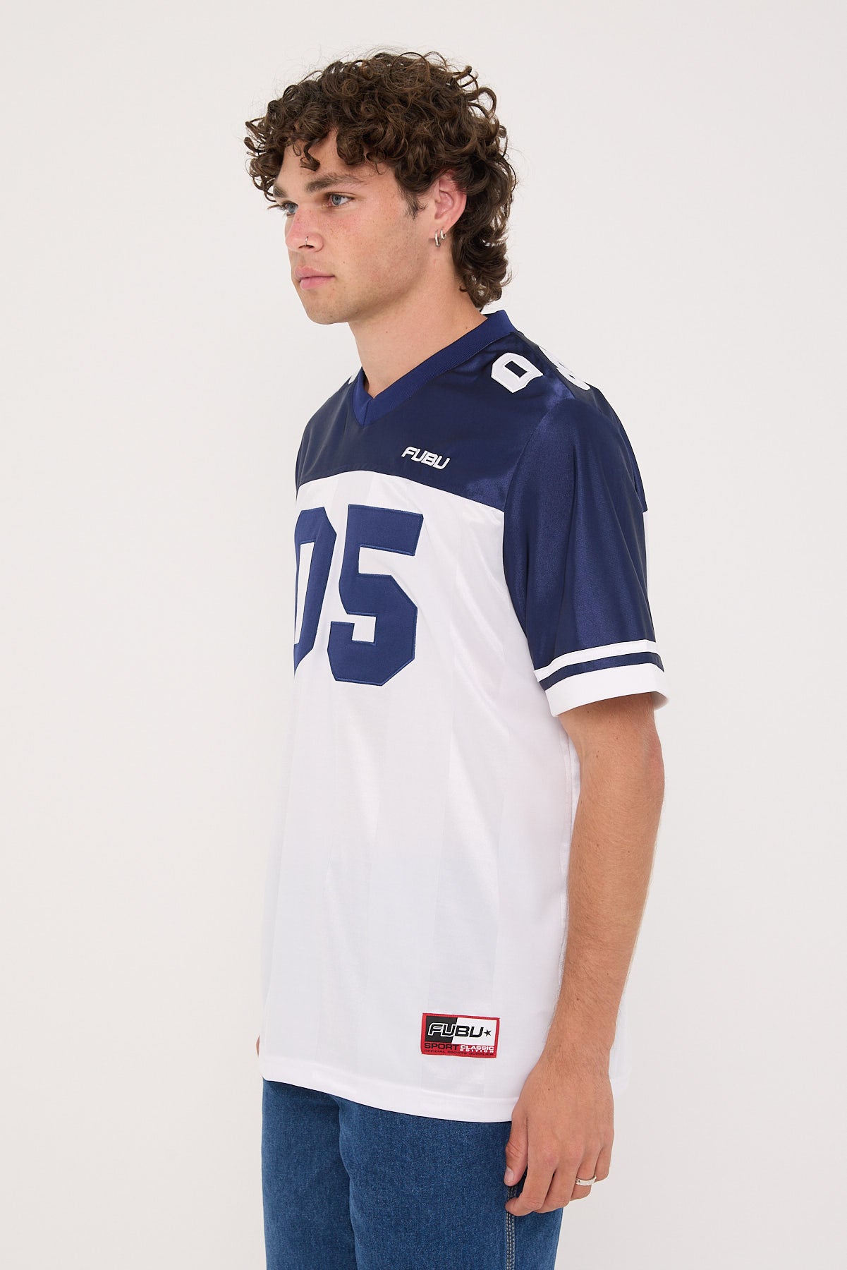 Fubu Fbnumber03 Football Tricot White/Navy