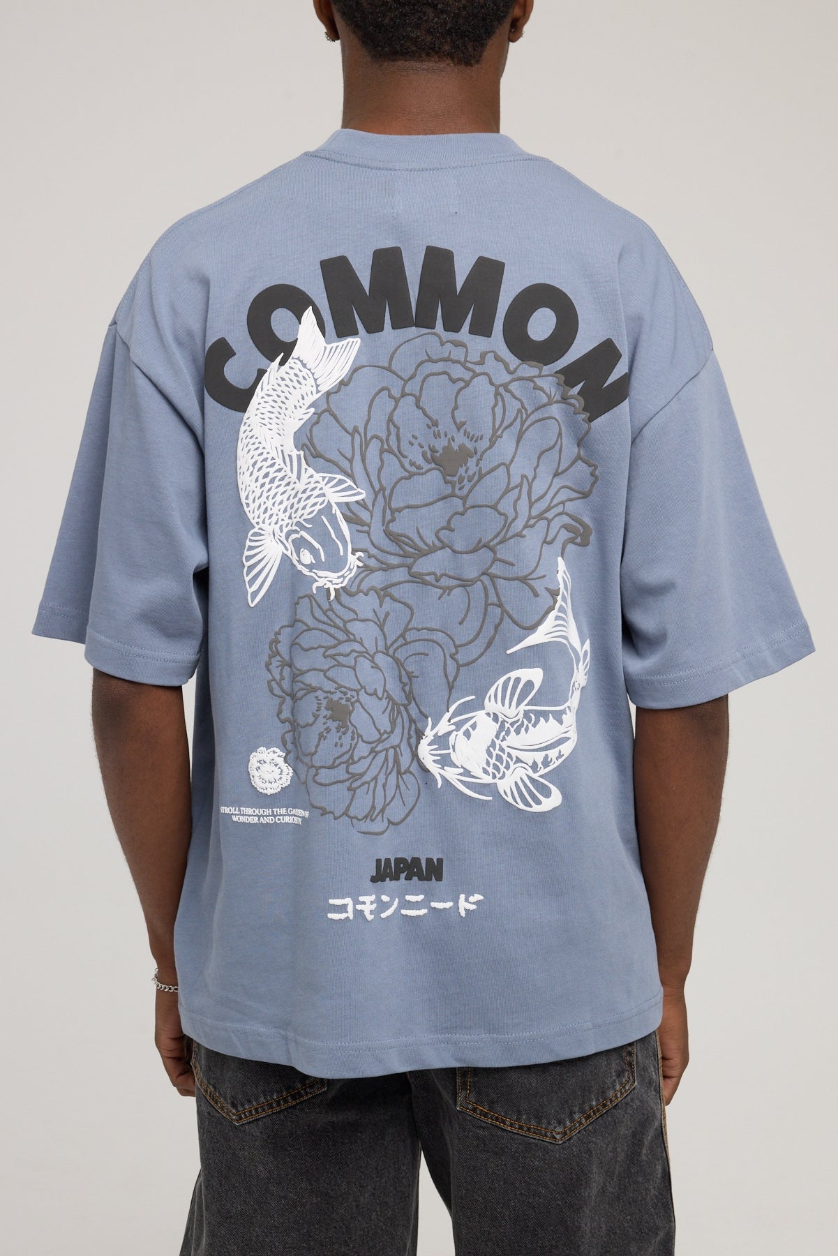 Common Need Kawa Heavyweight Easy Tee Dusty Blue