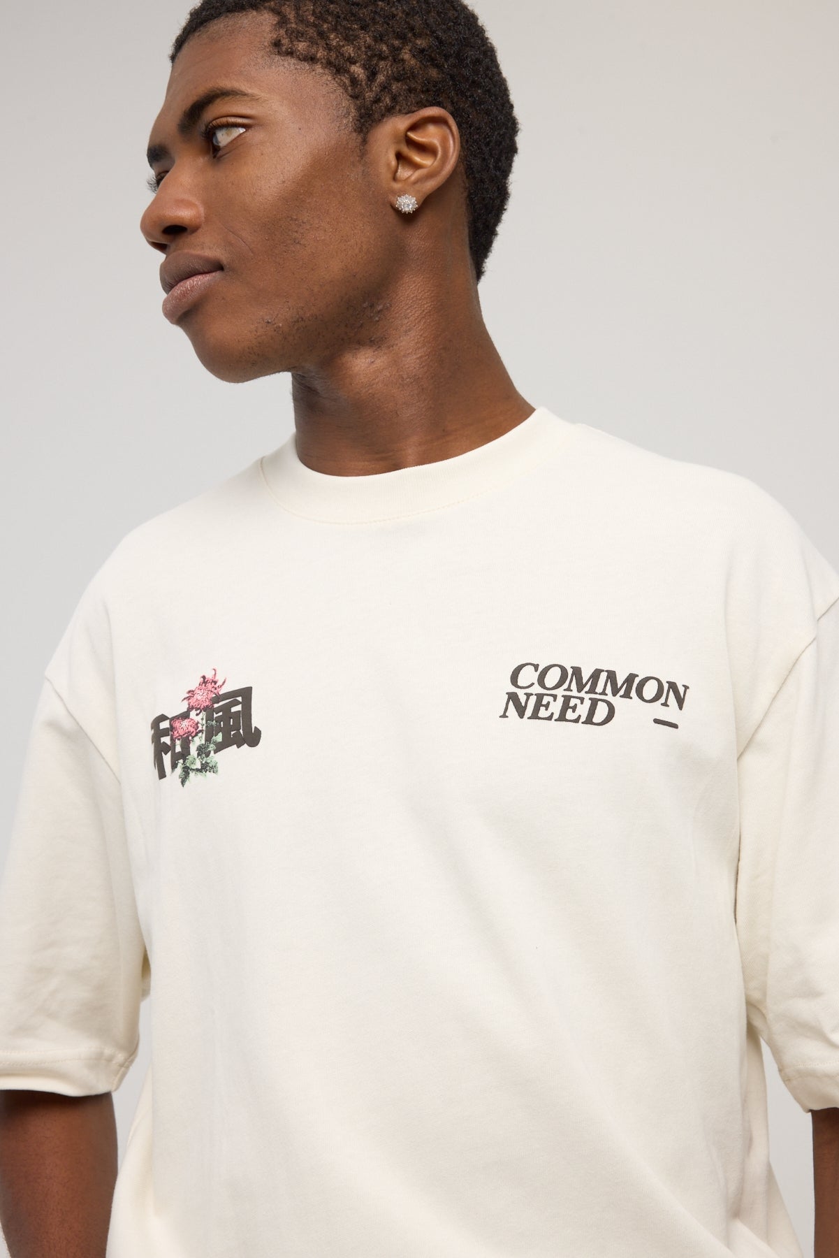 Common Need Hana Heavyweight Boxy Tee Ecru