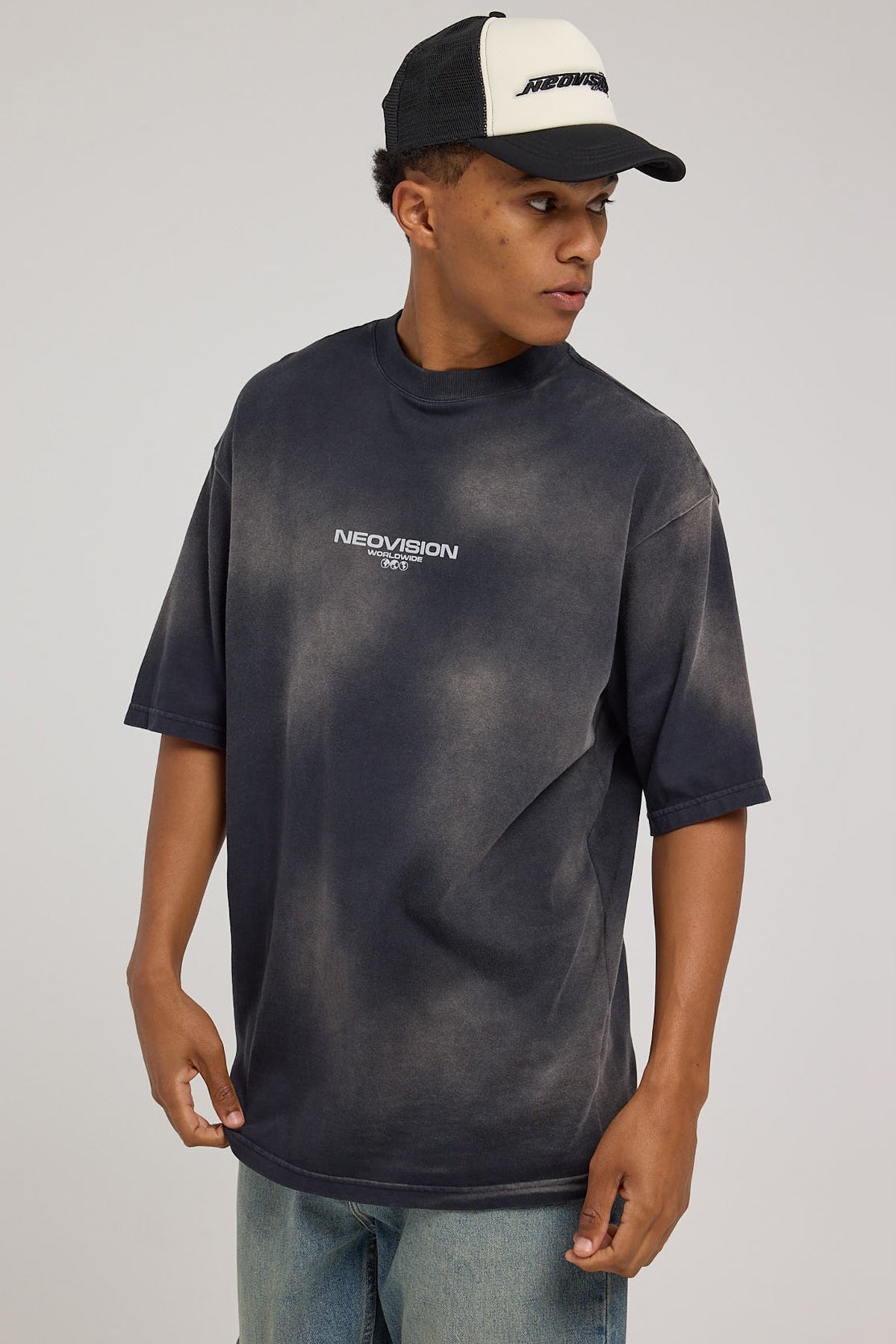 Neovision Transient Oversize Super Heavy Tee Sunfade Black