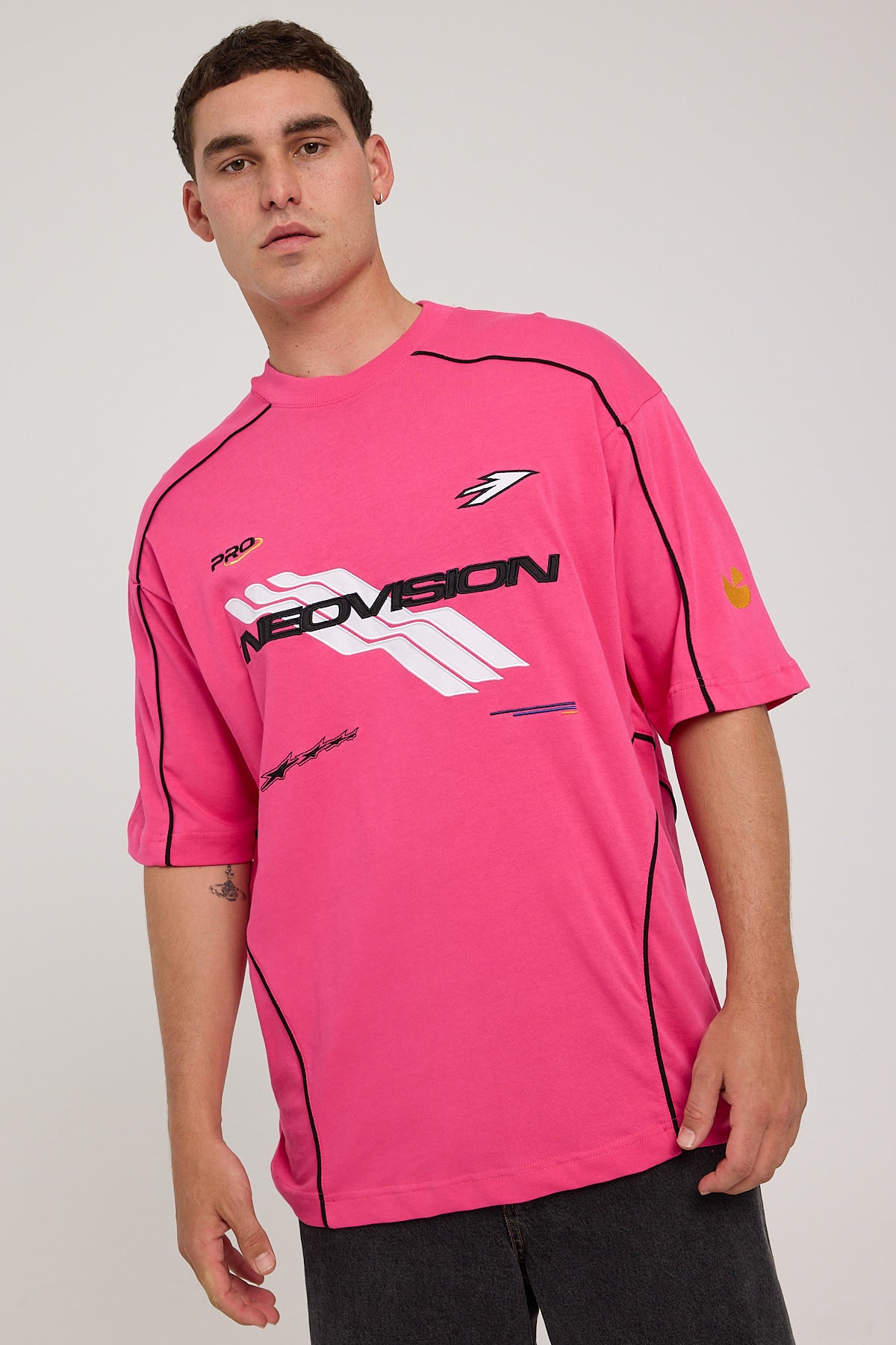 Neovision Fuel Oversize Super Heavy Tee Hot Pink