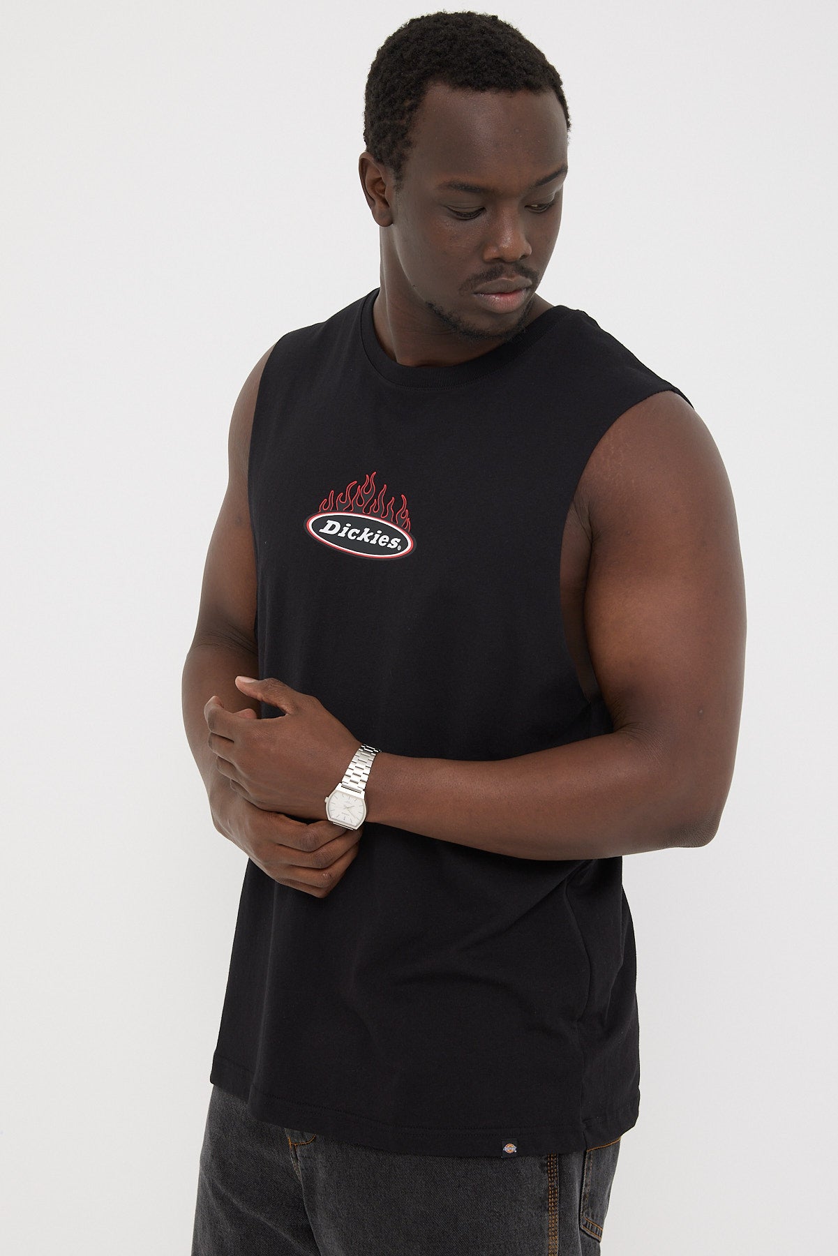 Dickies Fire Boy Muscle Tee Black