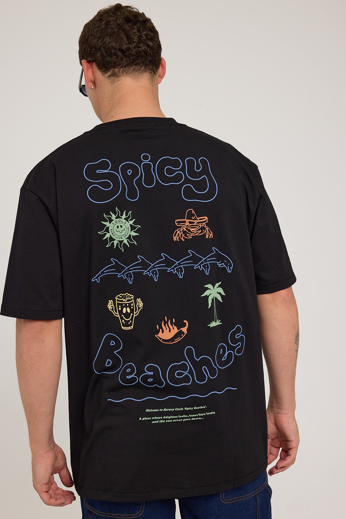 Barney Cools Spicy Tee Jet Black