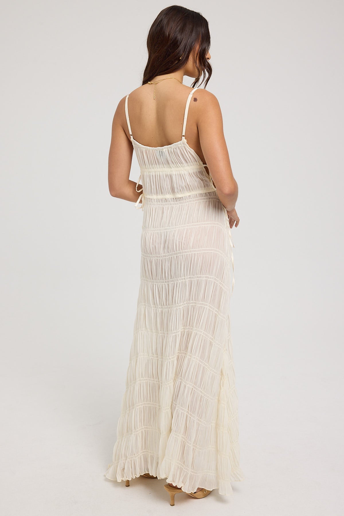 Sndys The Label La Louisiane Maxi Dress Shell