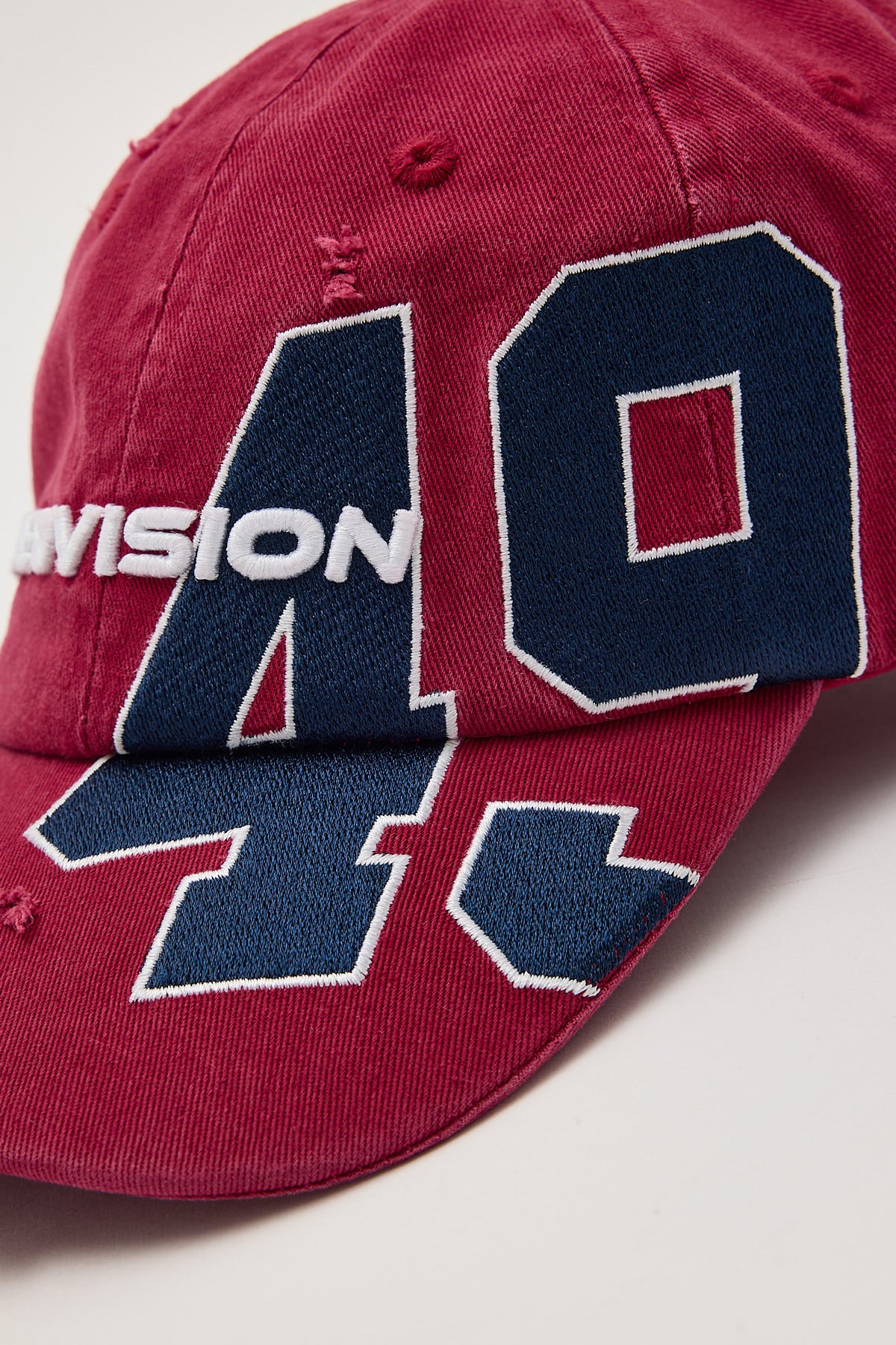 Neovision Abyss Distressed Dad Cap Washed Red