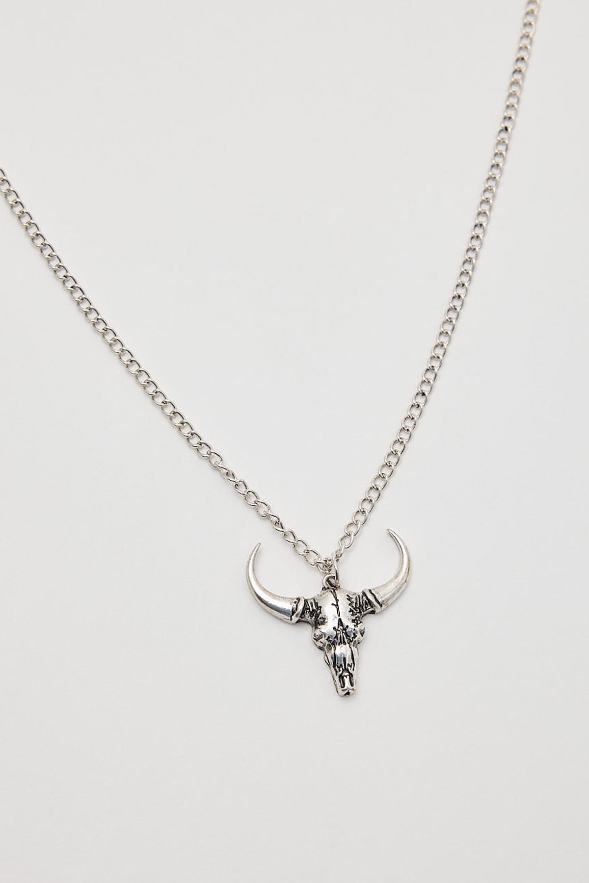 Common Need Longhorn Pendant Antique Silver