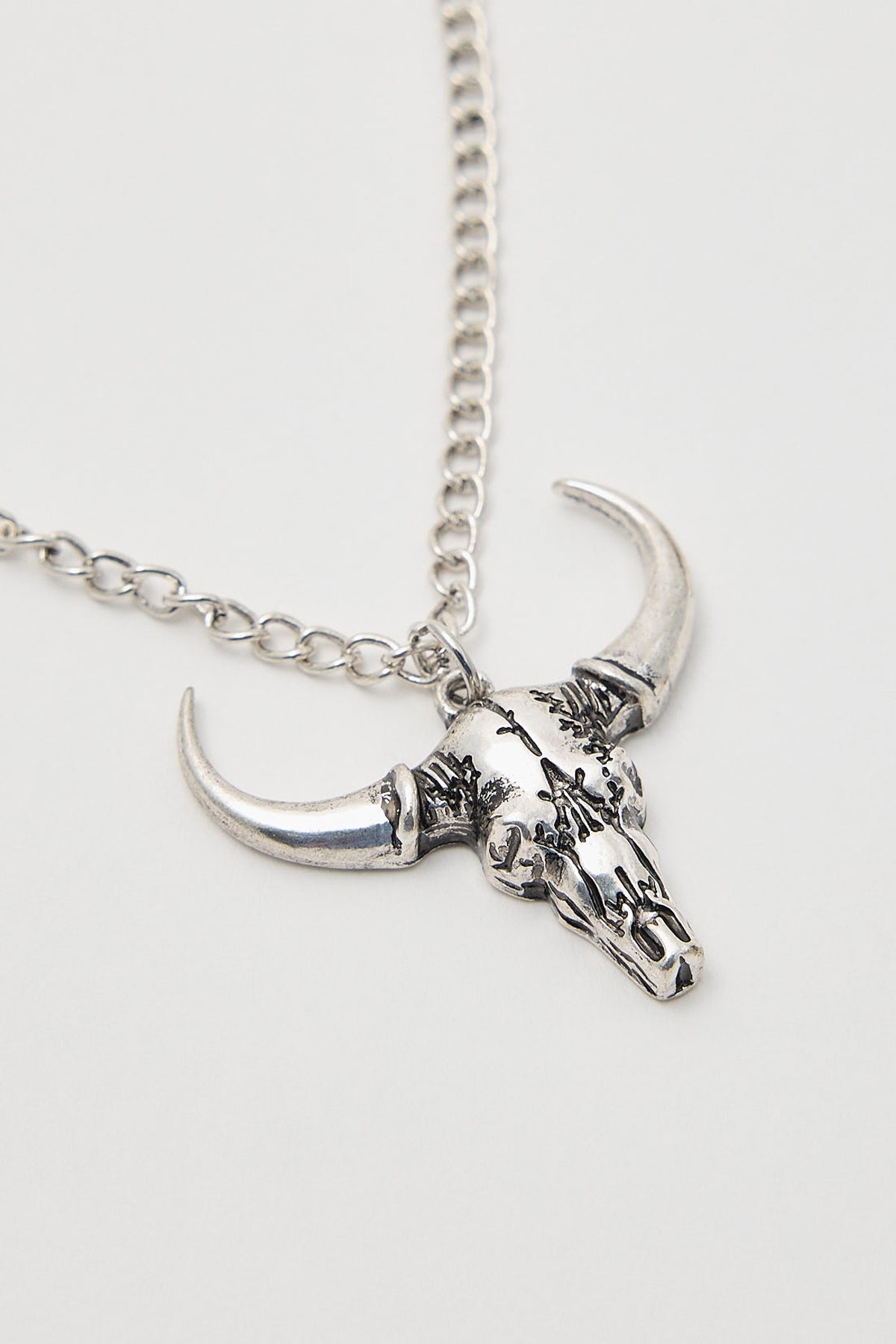 Common Need Longhorn Pendant Antique Silver