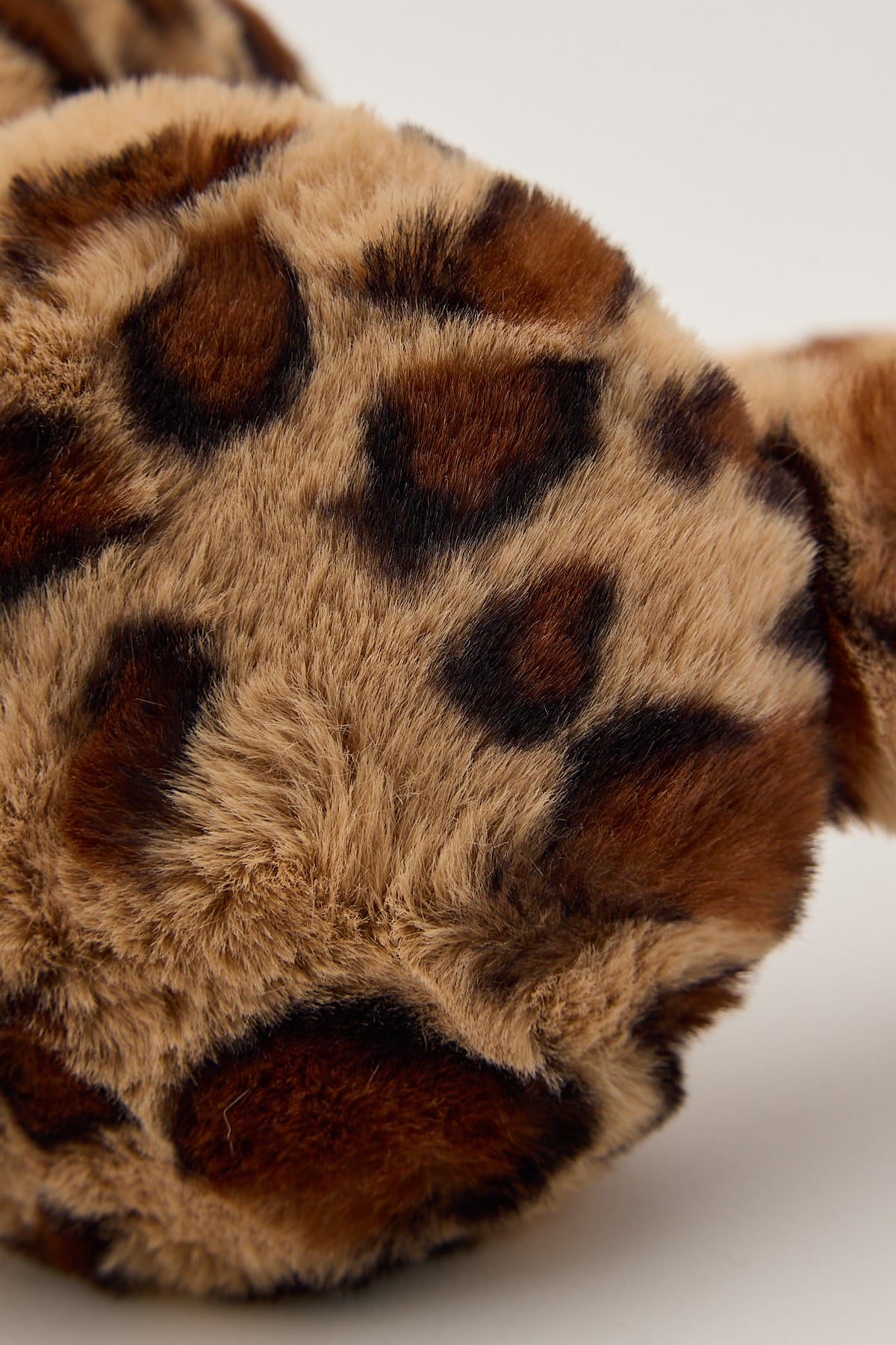 Token Fluffy Leopard Ear Muffs Animal Print