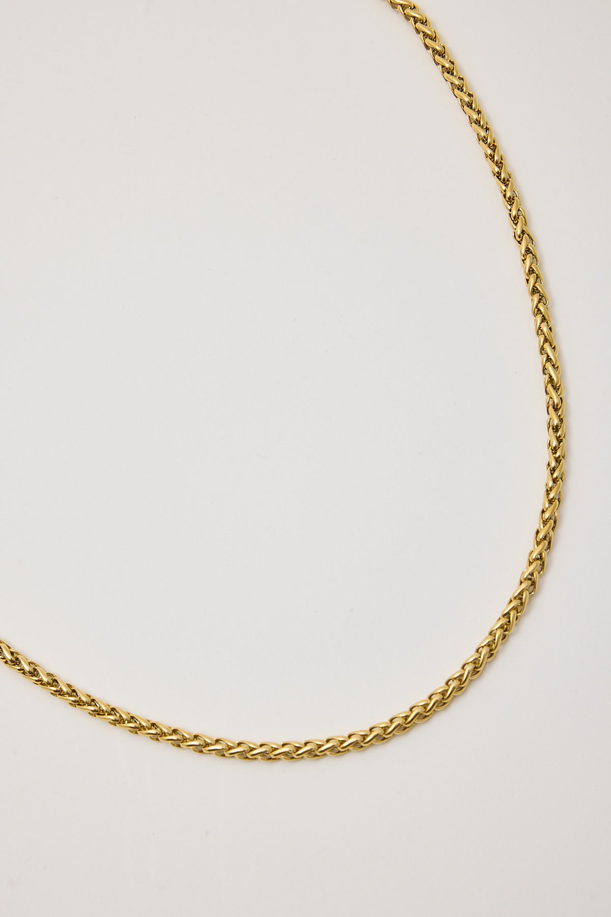 Common Need Wheat Chain Necklace 18K Gold Plating