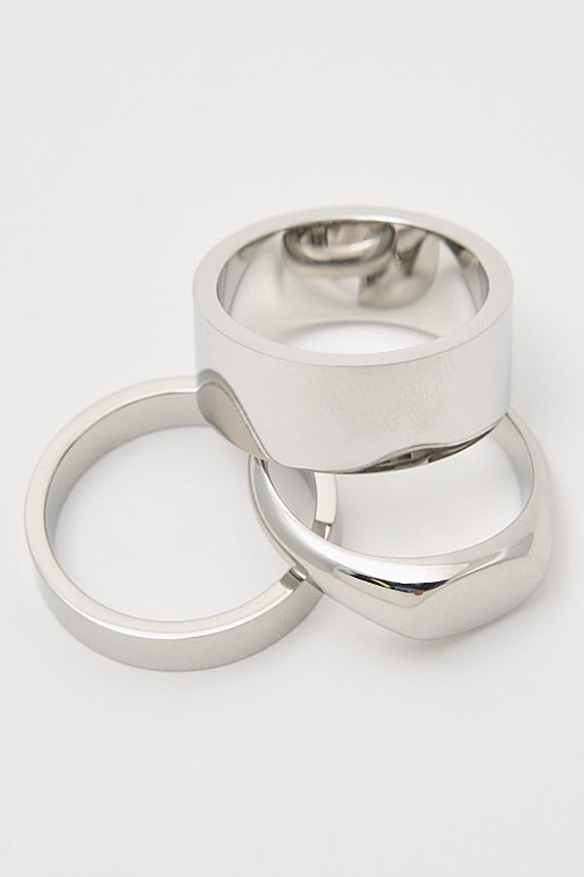 Common Need Polished Ring 3 Pack Stainless Steel