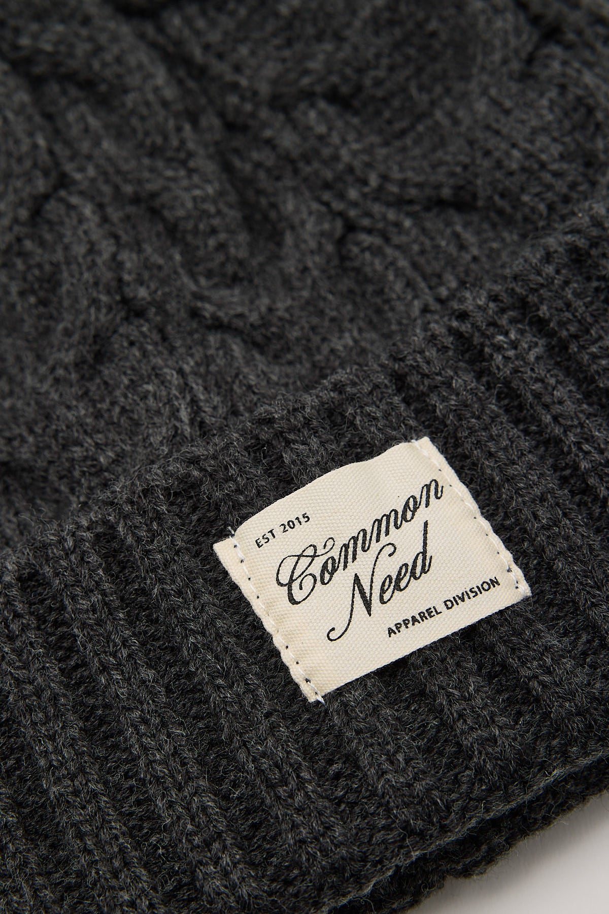 Common Need Cozy Low Profile Beanie Charcoal Marle