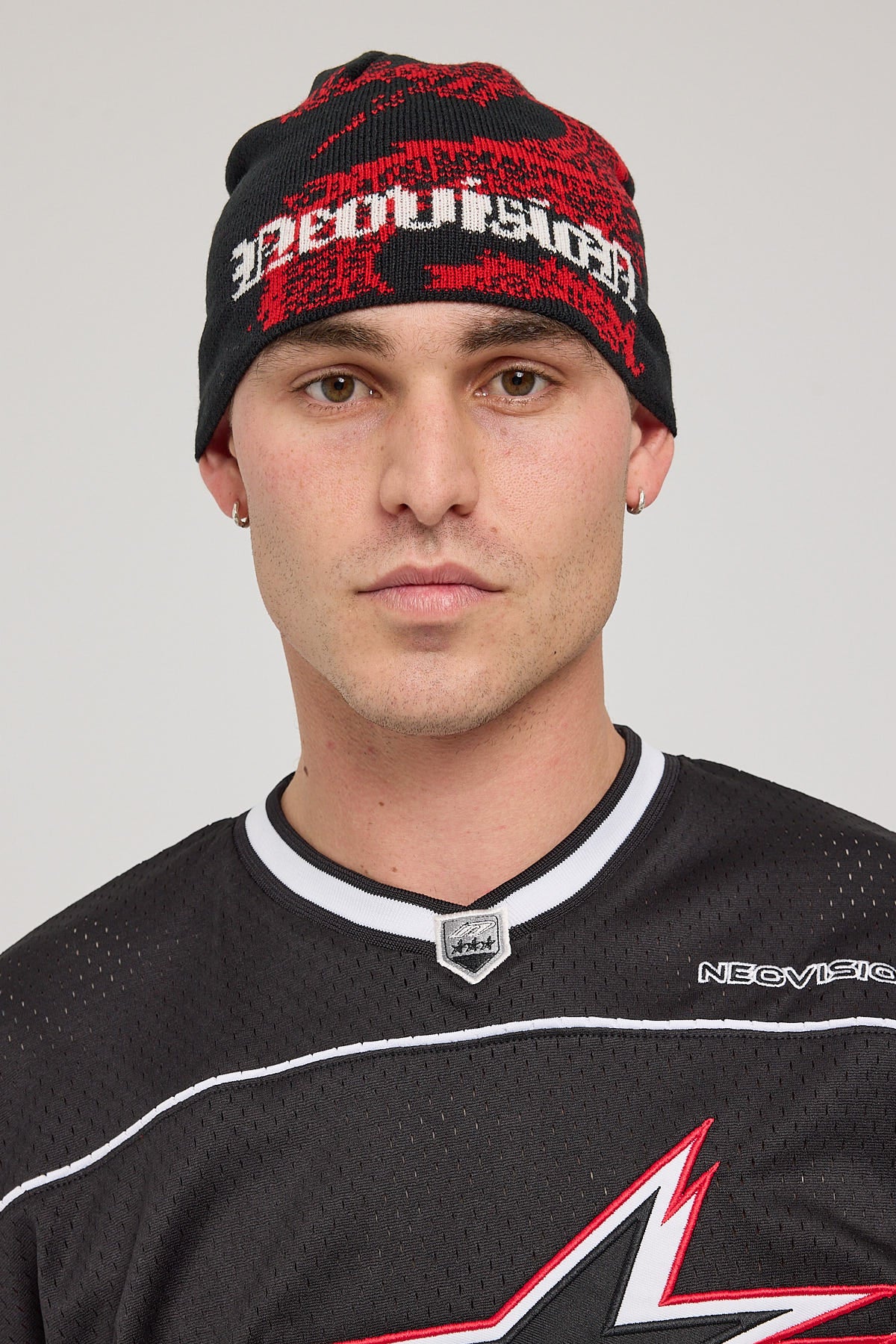 Neovision Dragon Skull Cap Beanie Black