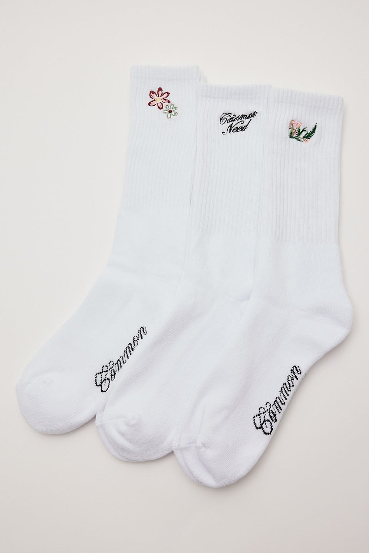 Common Need Aster Sock 3 Pack White