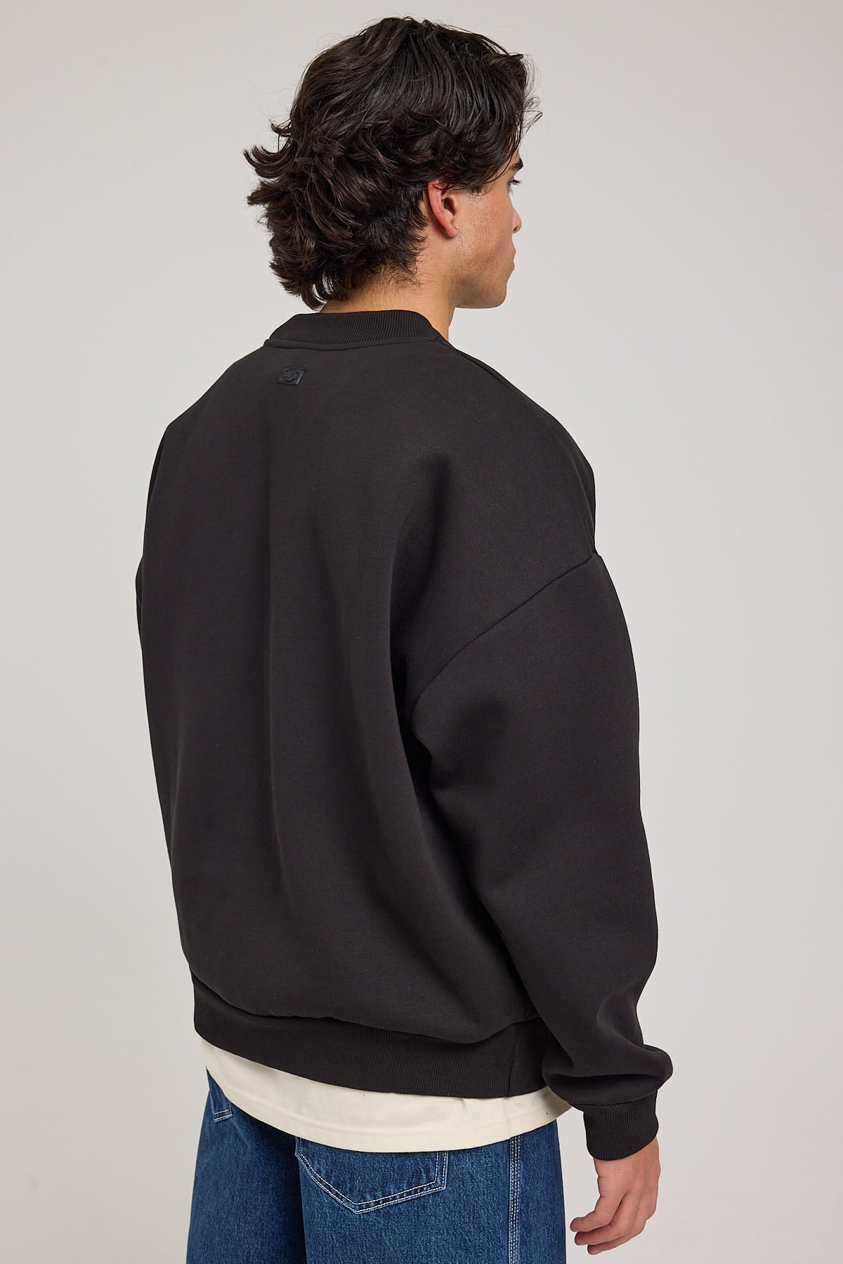 Nena & Pasadena Collingwood Box Fit Sweater Jet Black