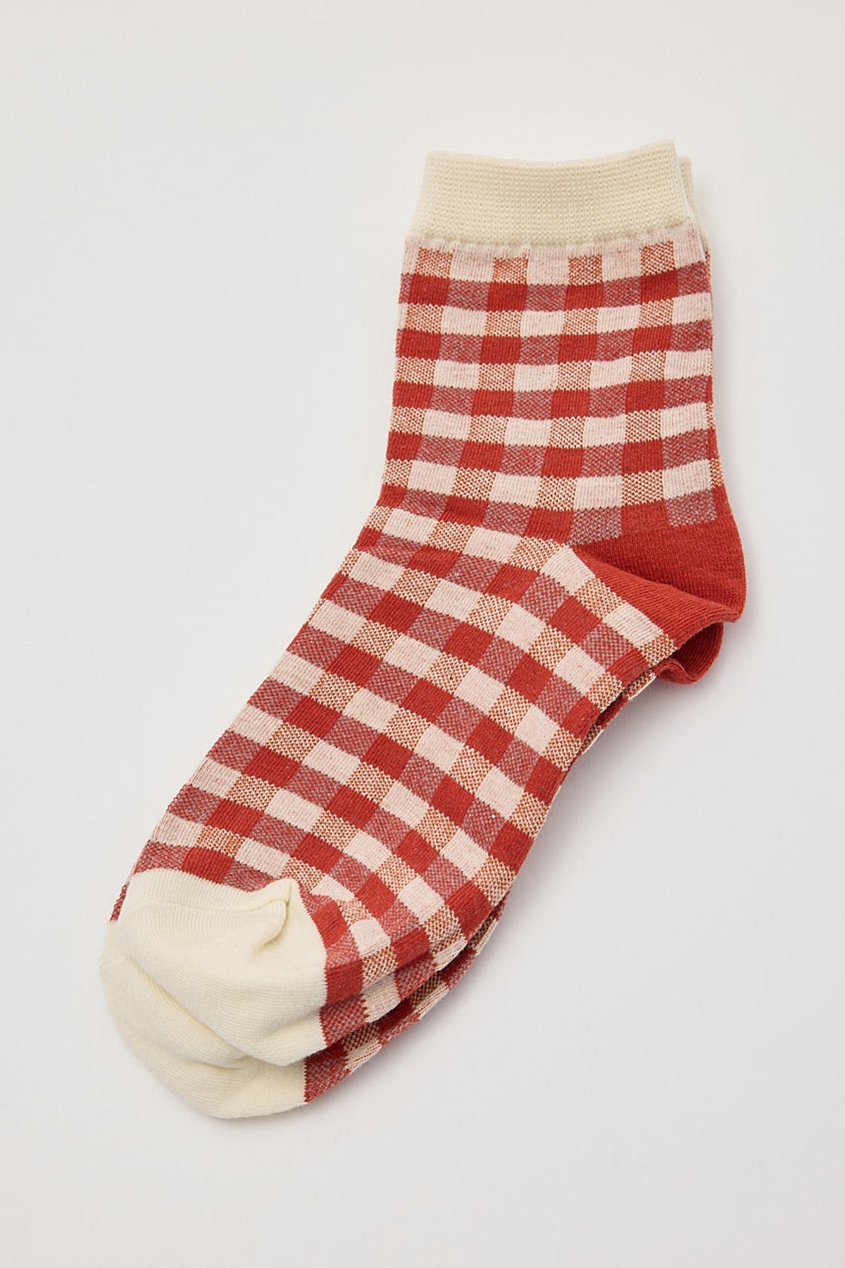 Token Sweet Ruby Gingham Socks Red Gingham