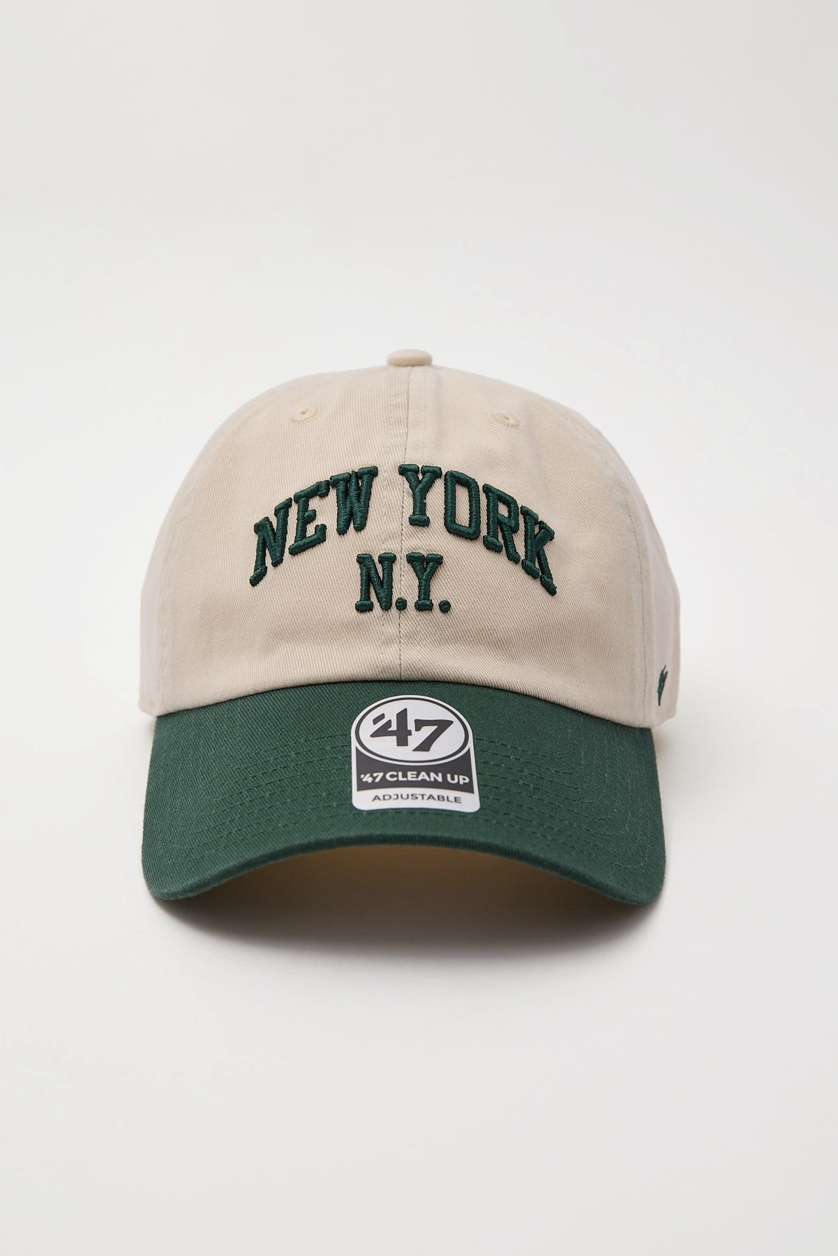 47 Brand New York City Script '47 Clean Up Cap Sandstorm/Dark Green