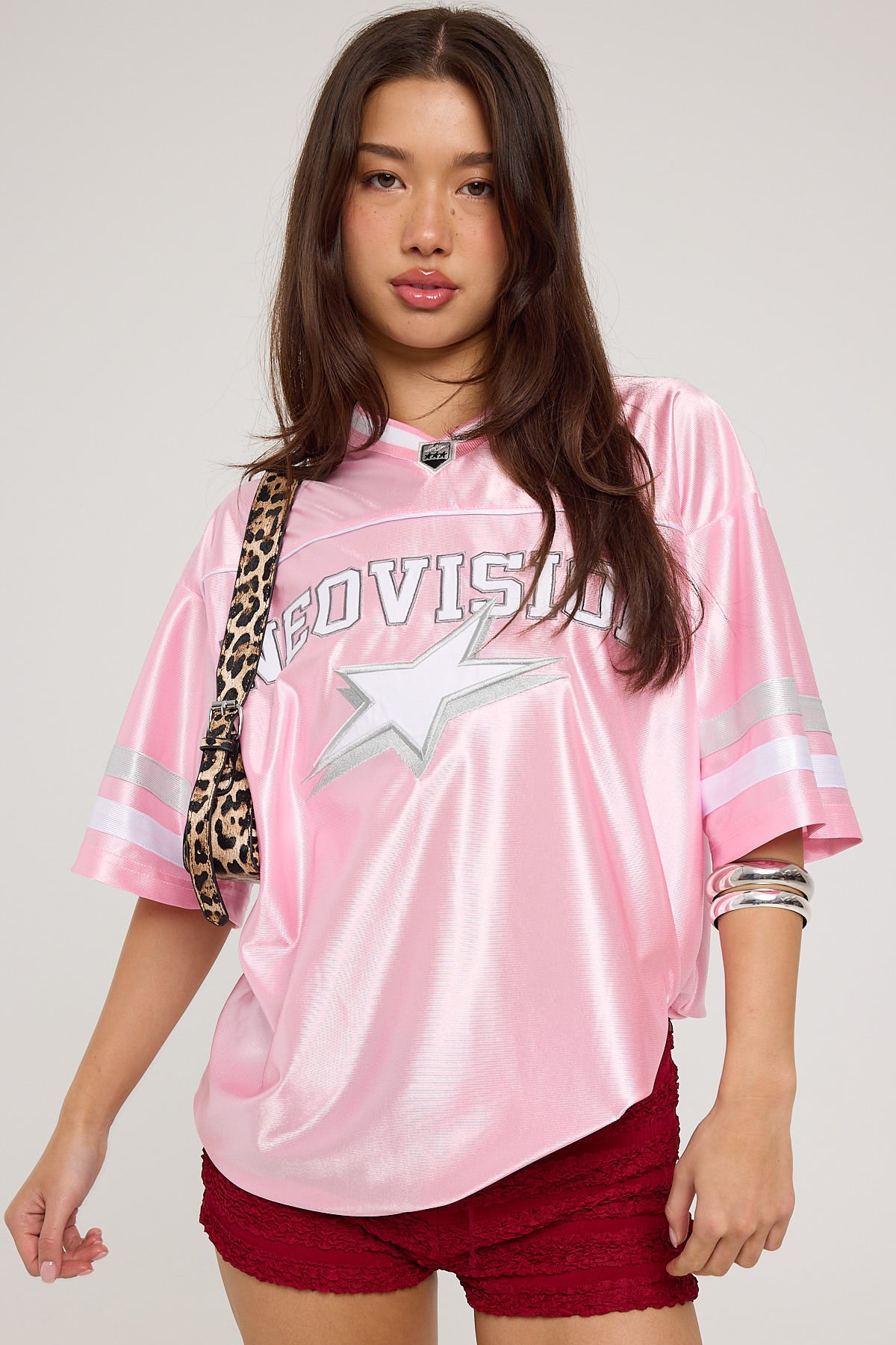 Neovision Spirit Number V Neck Jersey Pink