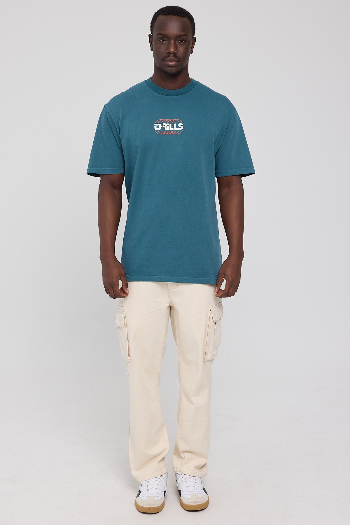 Thrills Evolution Oversize Fit Tee Atlantic Blue