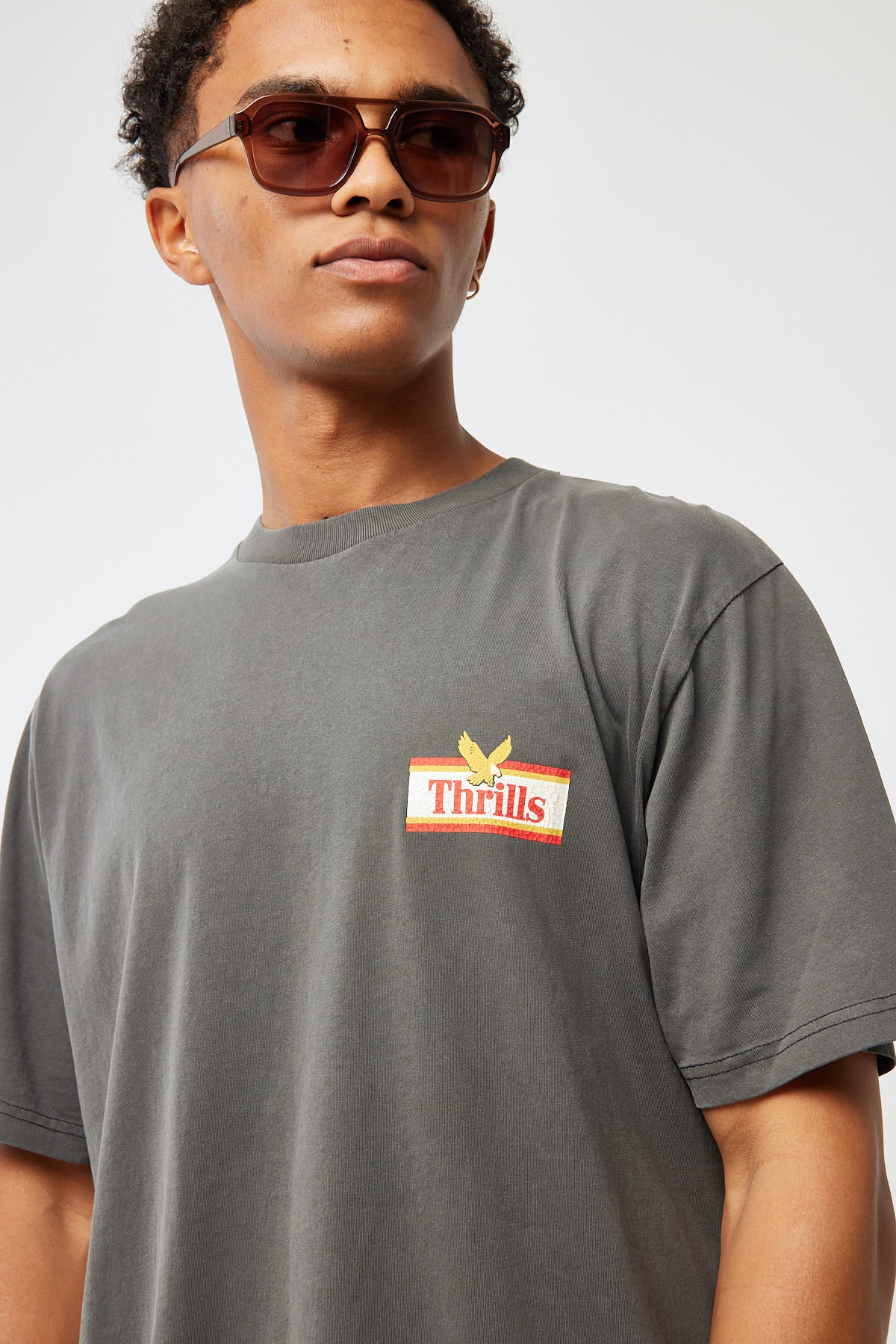 Thrills Never Stop Merch Fit Tee Merch Black