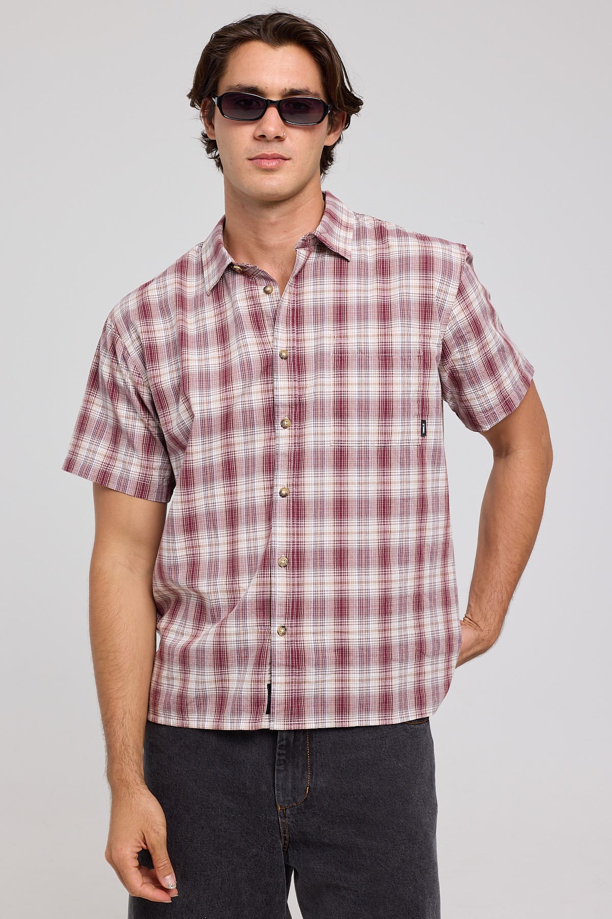 Thrills Good Turn Short Sleeve Shirt Bracken