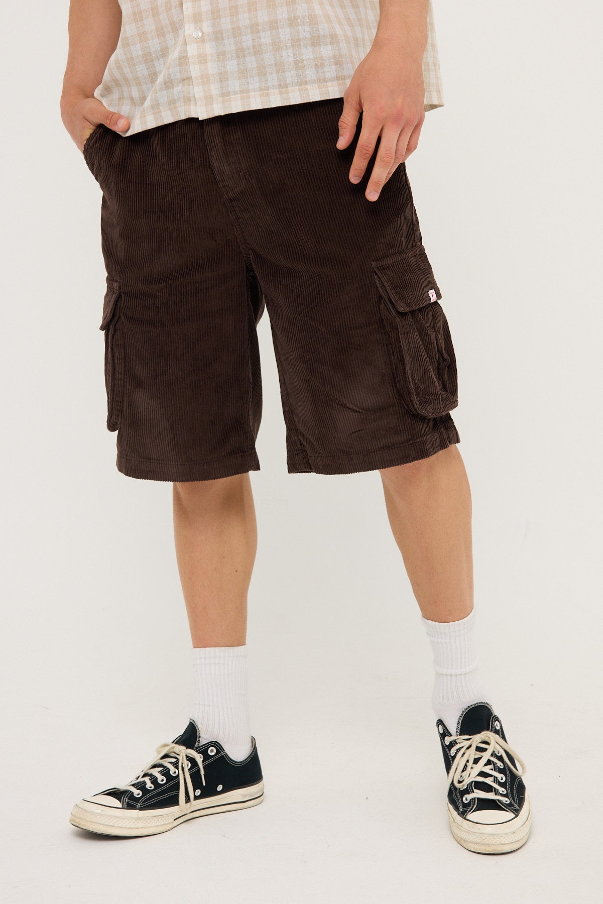 Worship Hank Cargo Short Slater brown