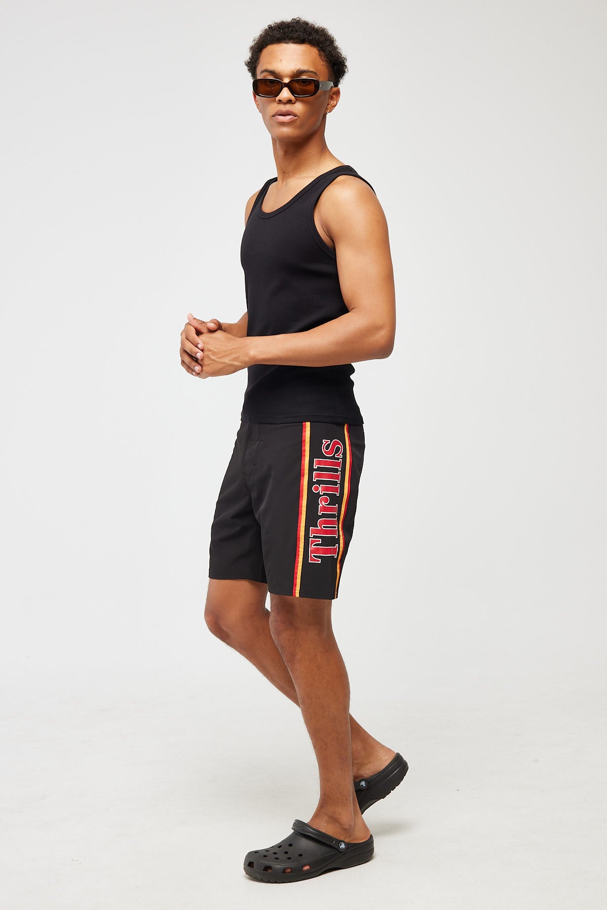 Thrills Never Stop Board Short Black