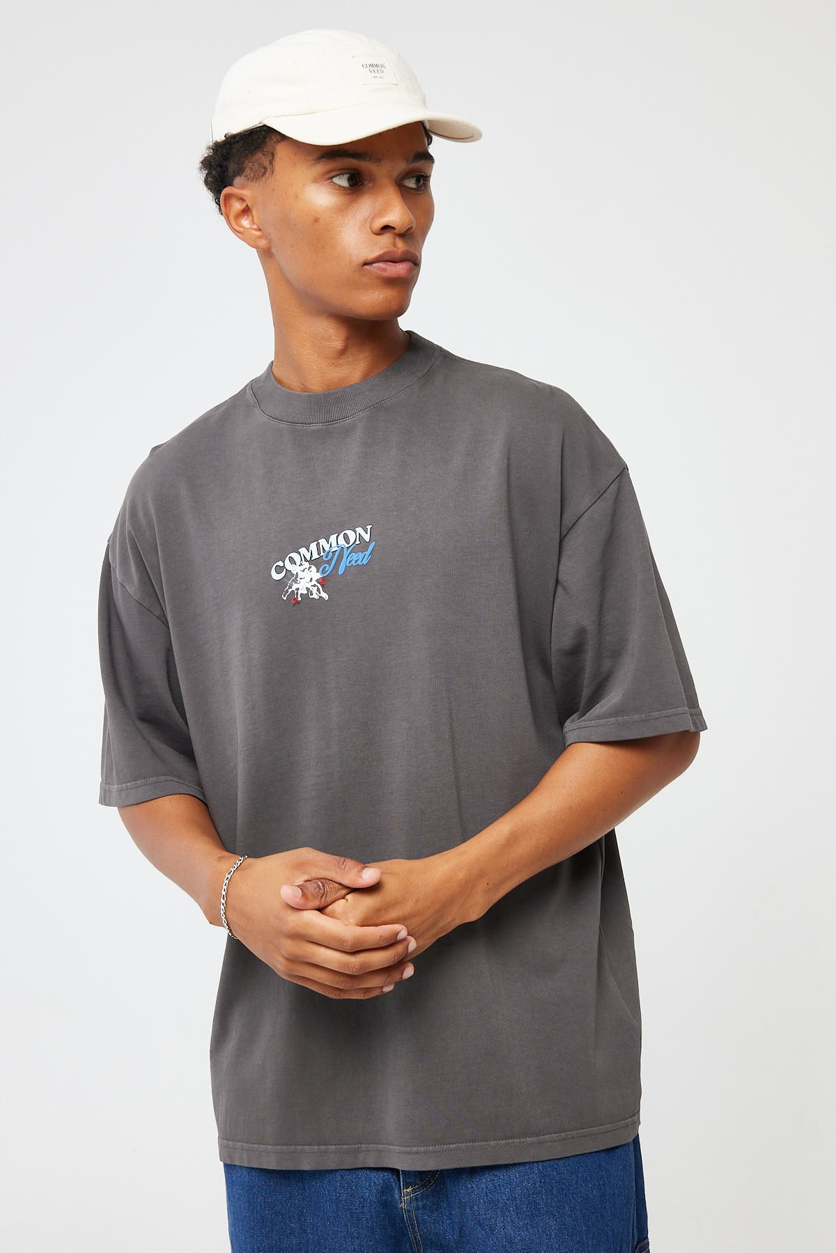 Common Need Dream Club Heavyweight Easy Tee Washed Black