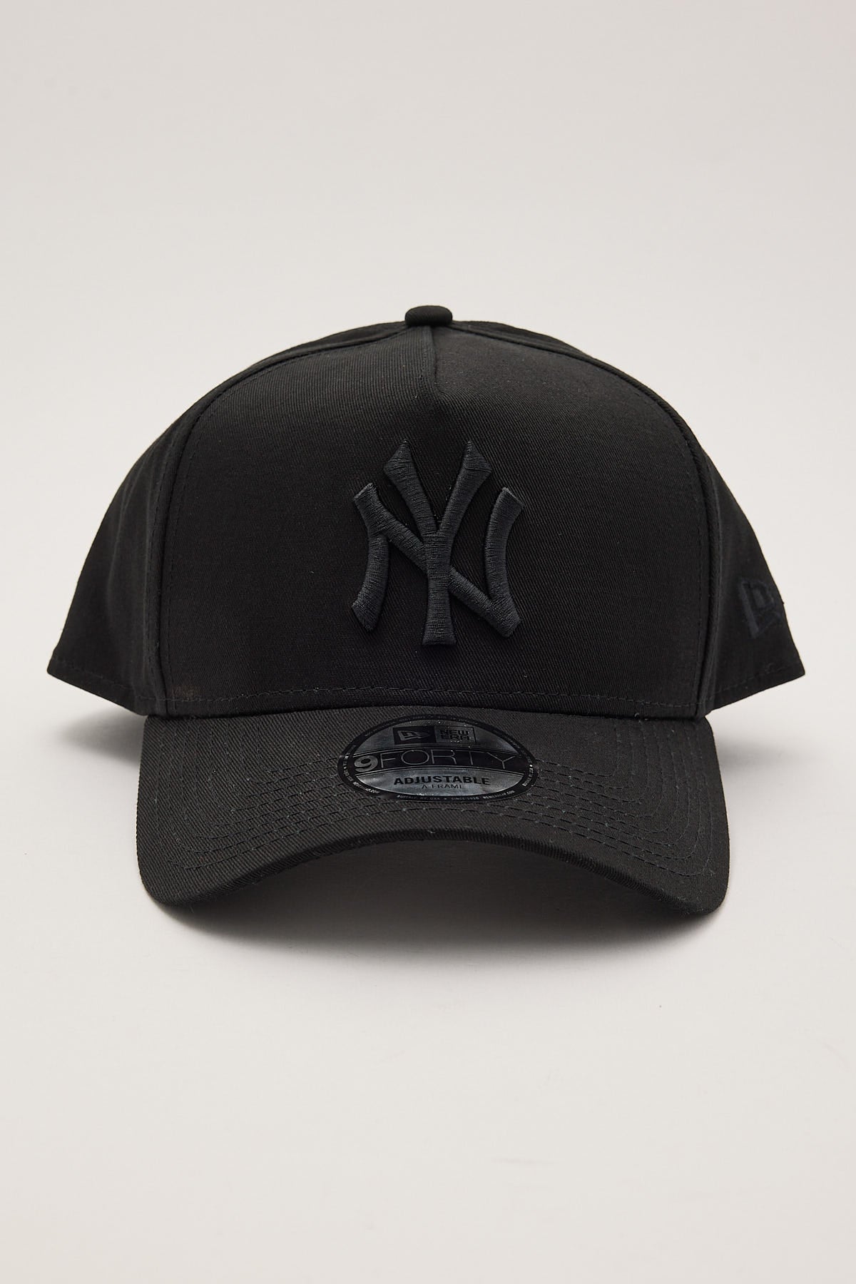 New Era New York Yankees 9Forty A-Frame Cap Black/Black Embroidery