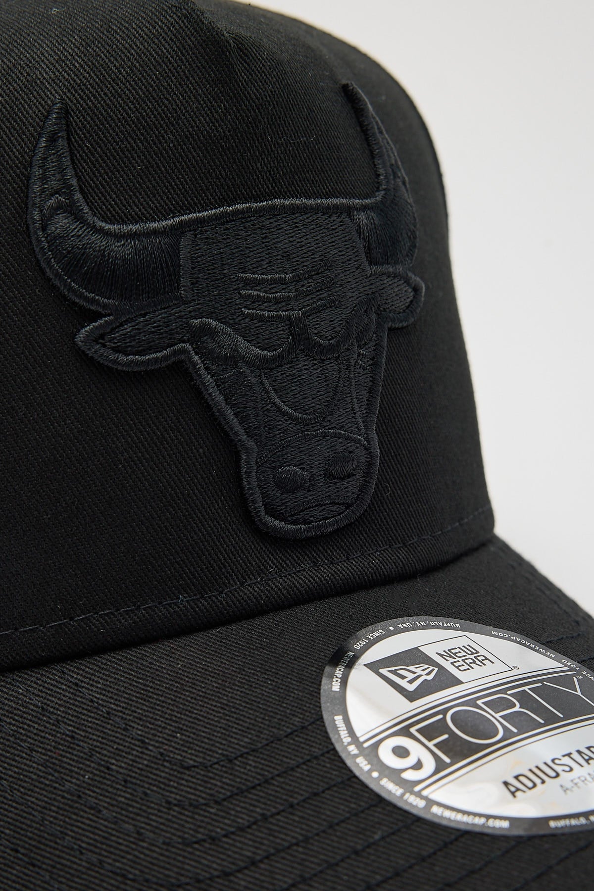 New Era Chicago Bulls 9Forty A-Frame Cap Black/Black Embroidery